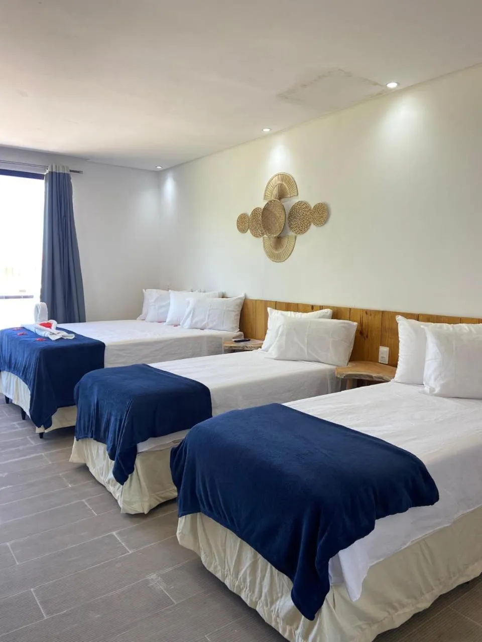 Bed in Pousada Canouan