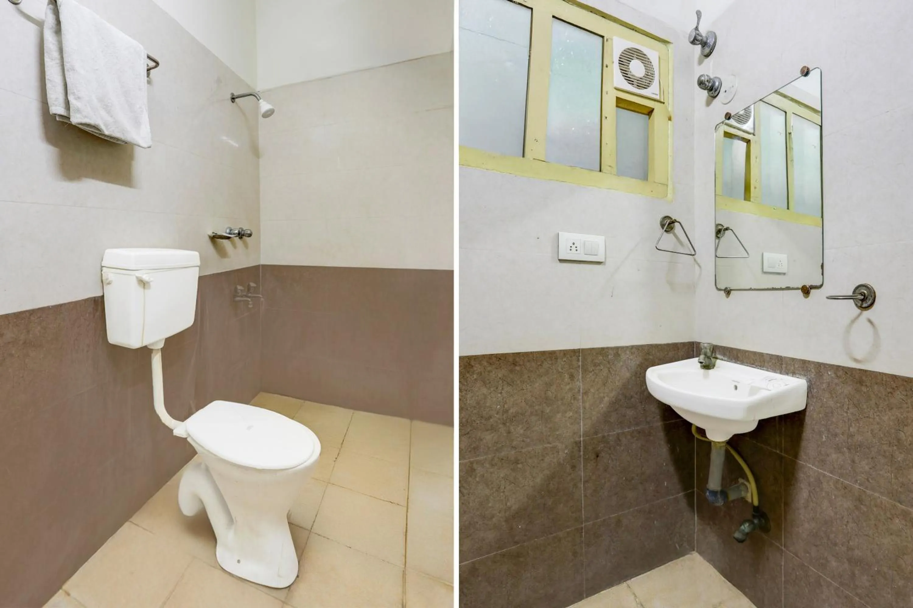 Bathroom in Super Hotel O Karakambadi Near Alipiri formerly BVN Grand