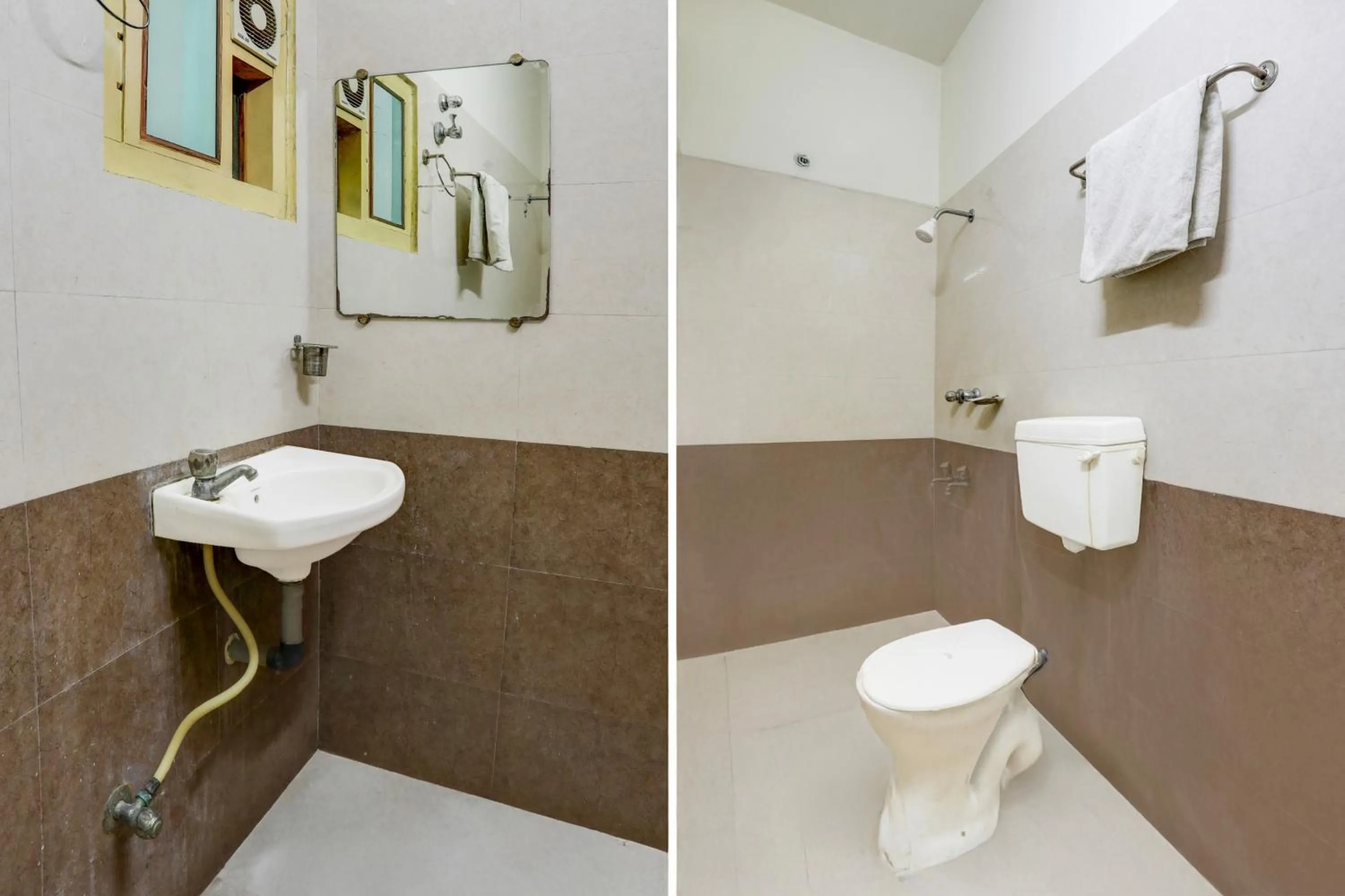 Bathroom in Super Hotel O Karakambadi Near Alipiri formerly BVN Grand