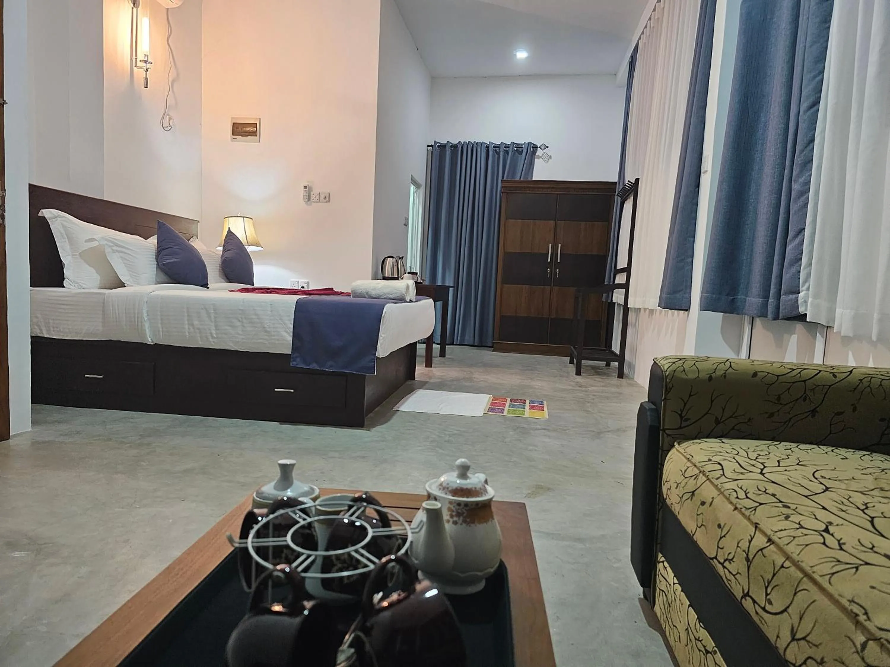 Bed in Ellakanda Nature Villa