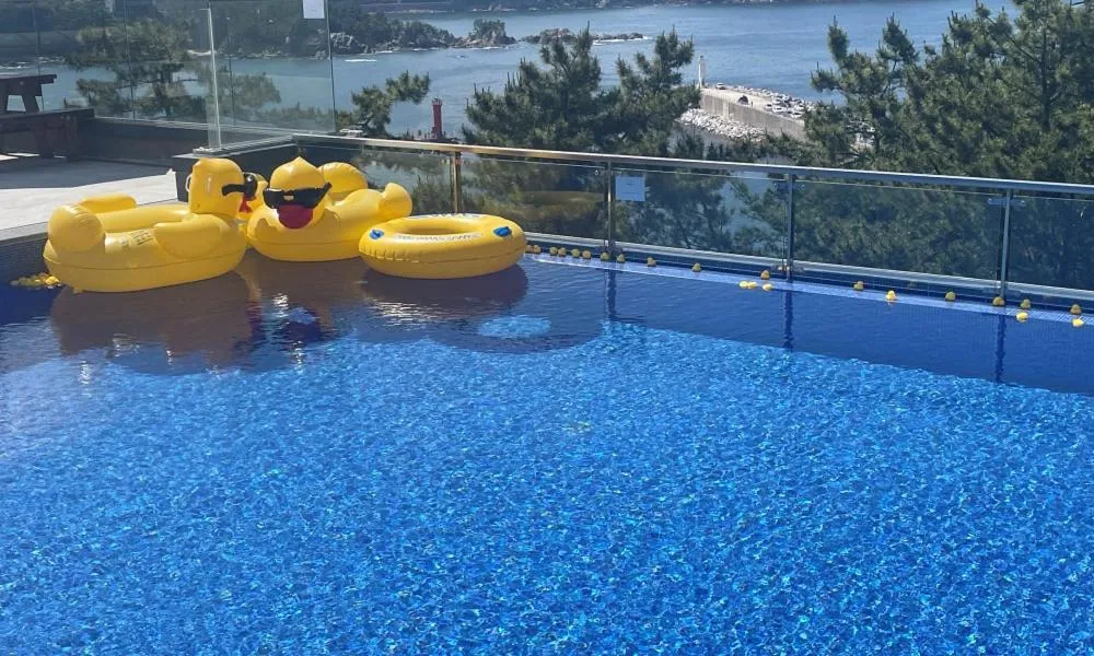 Pool view in Hillsnorkelbeach hotel