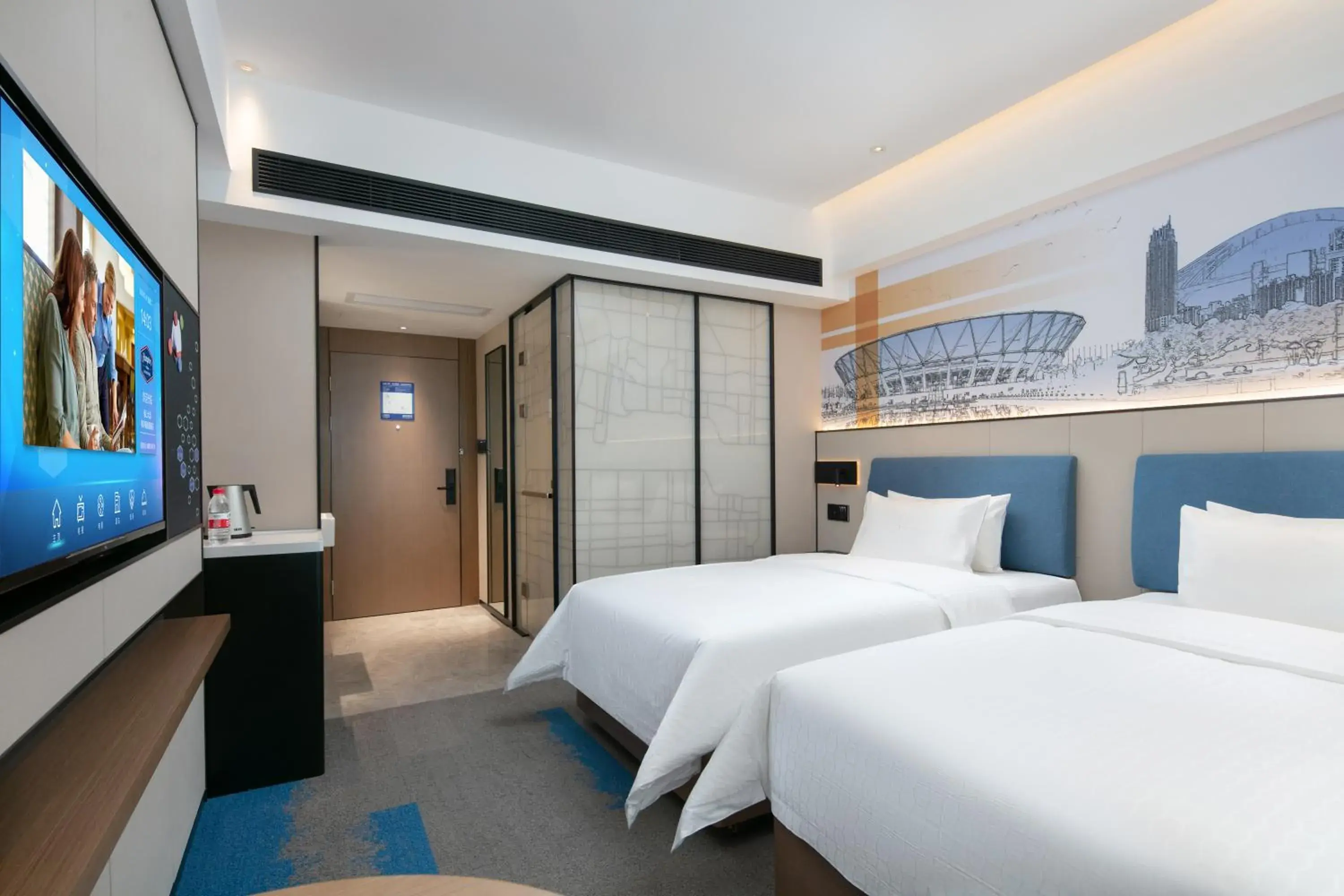 Comfort Twin Room in Hampton by Hilton Foshan Dali Comfort Twin Room in Hampton by Hilton Foshan Dali