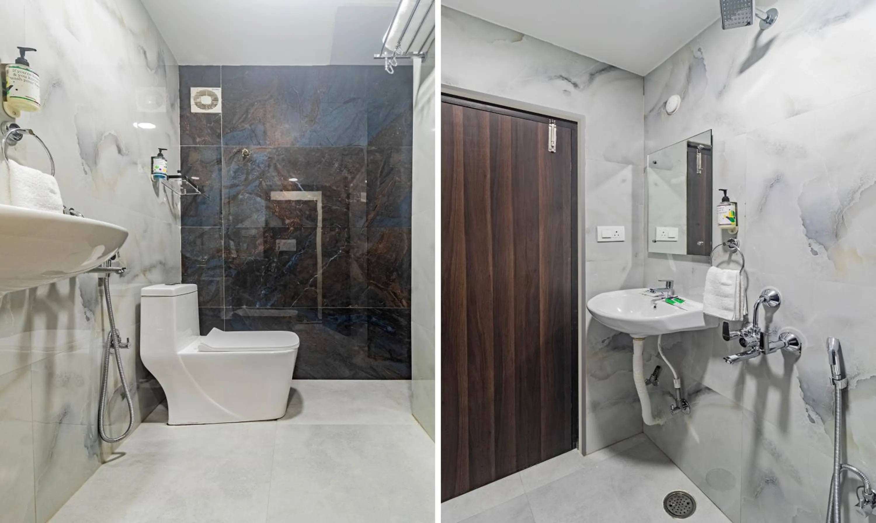 Toilet in Treebo Address Inn Jubilee Hills