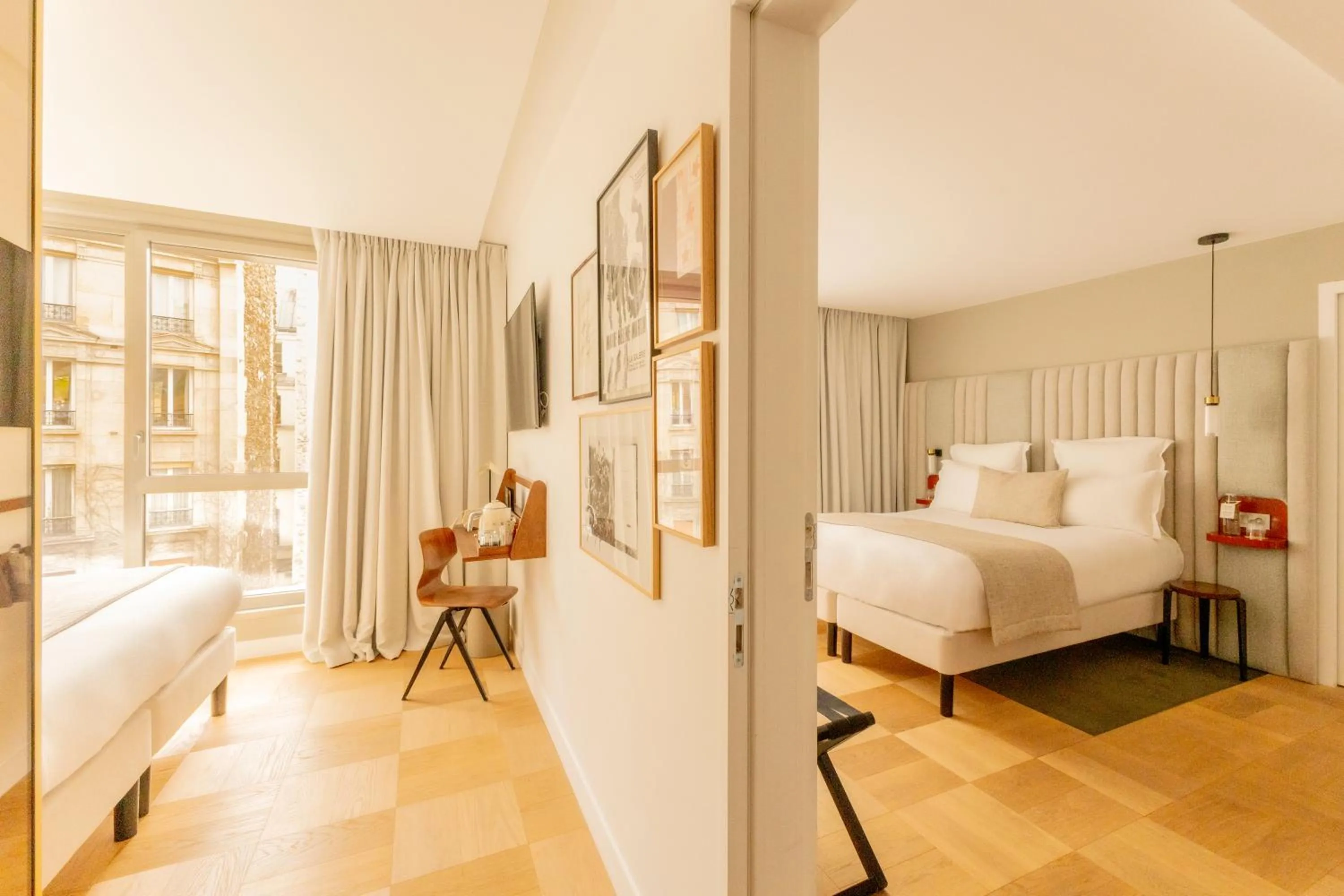 Bed in Hôtel Pilgrim