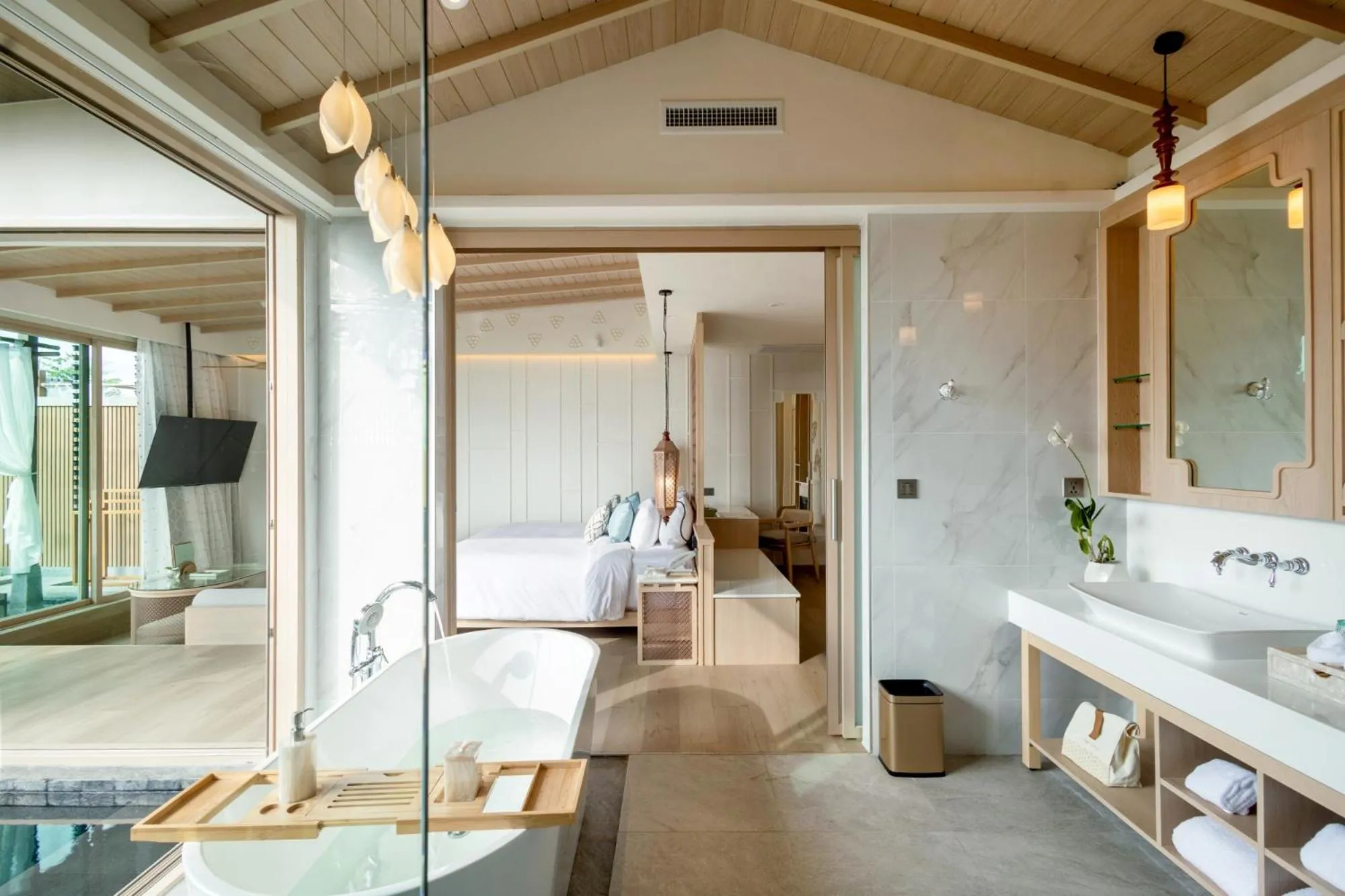 Bathroom in The Little Shore Khao Lak by Katathani