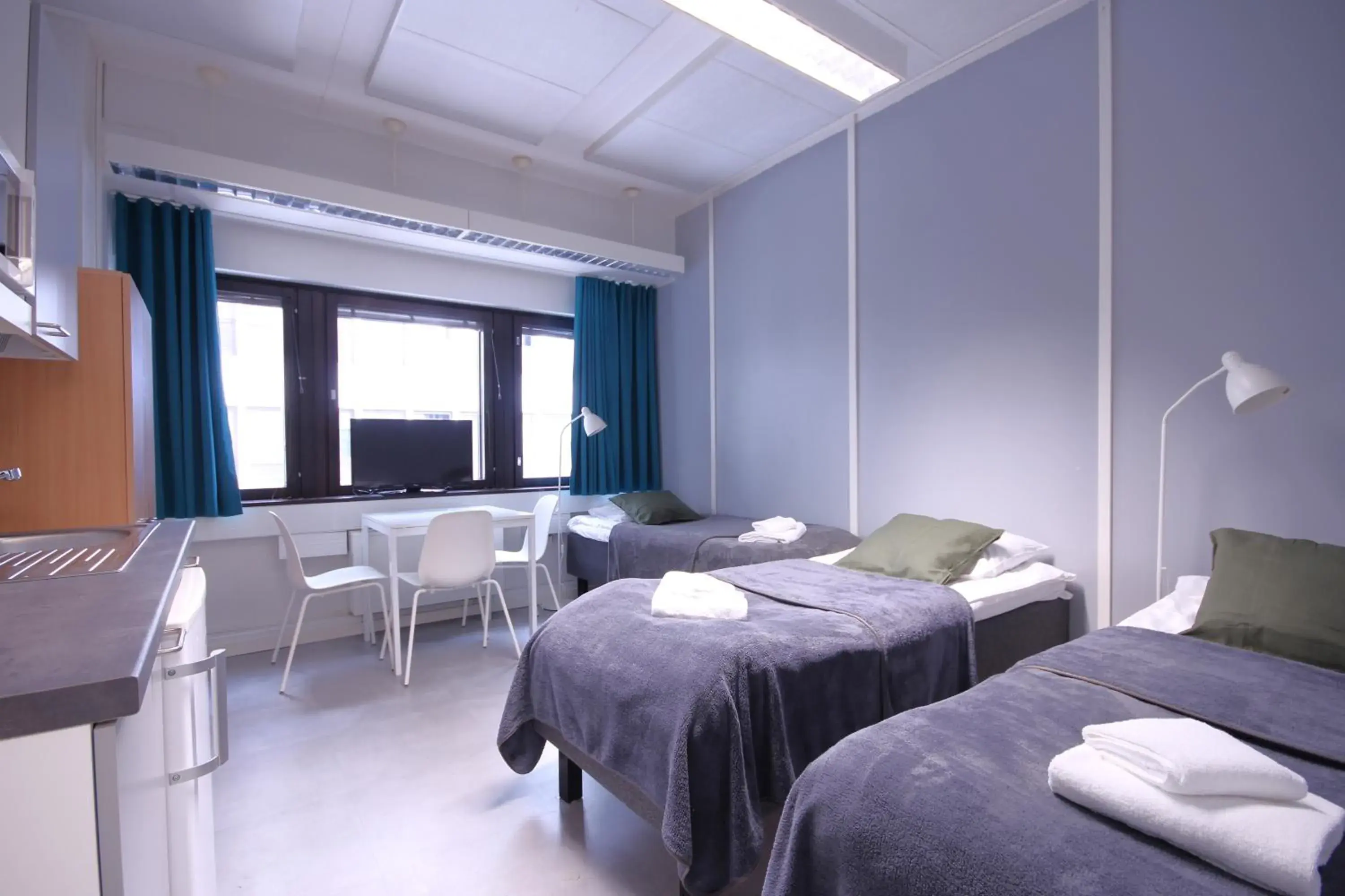 Economy Triple Room with Shared Bathroom in Forenom Hostel Espoo Kilo Economy Triple Room with Shared Bathroom in Forenom Hostel Espoo Kilo