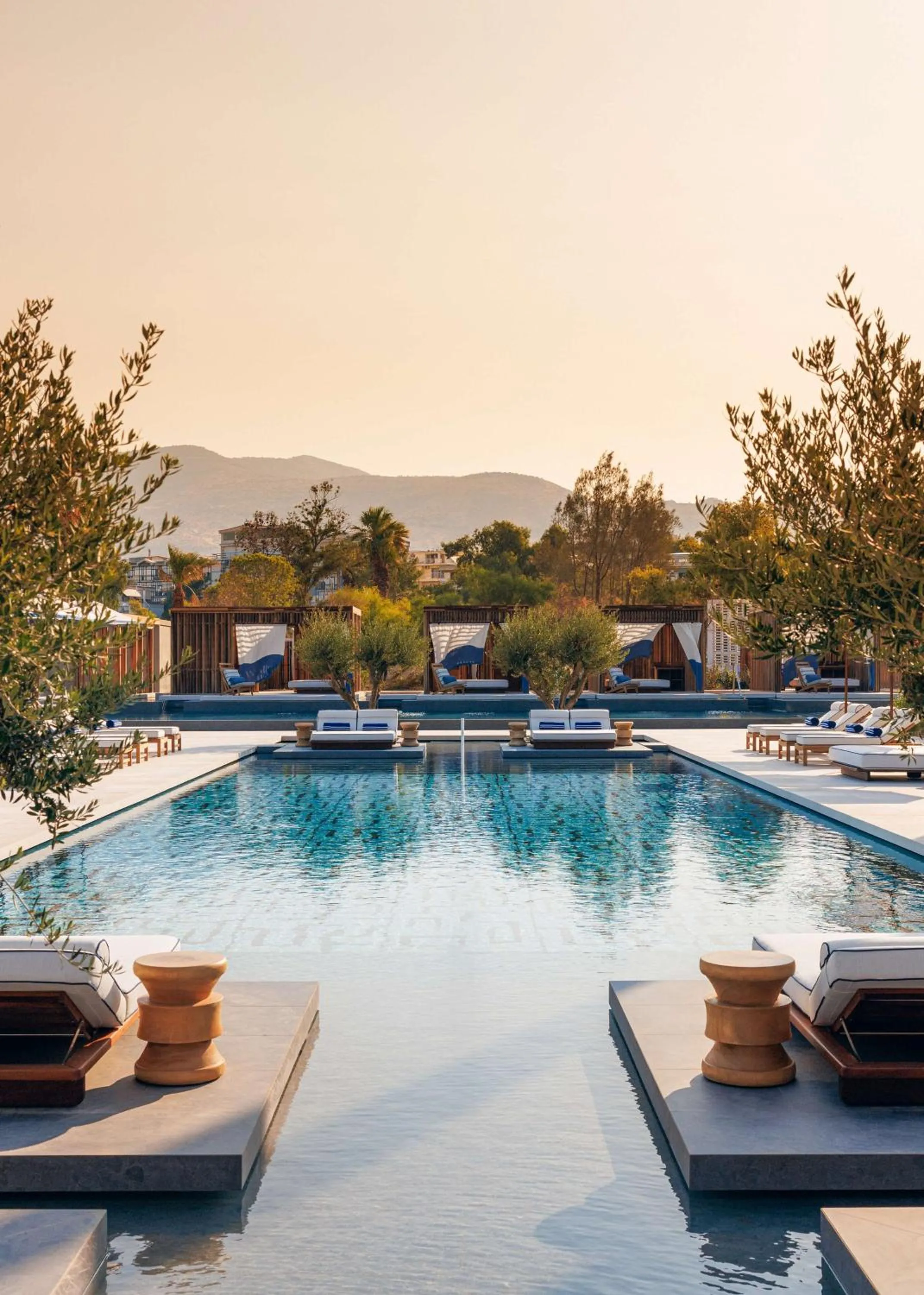 Pool view in One&Only Aesthesis, Athens