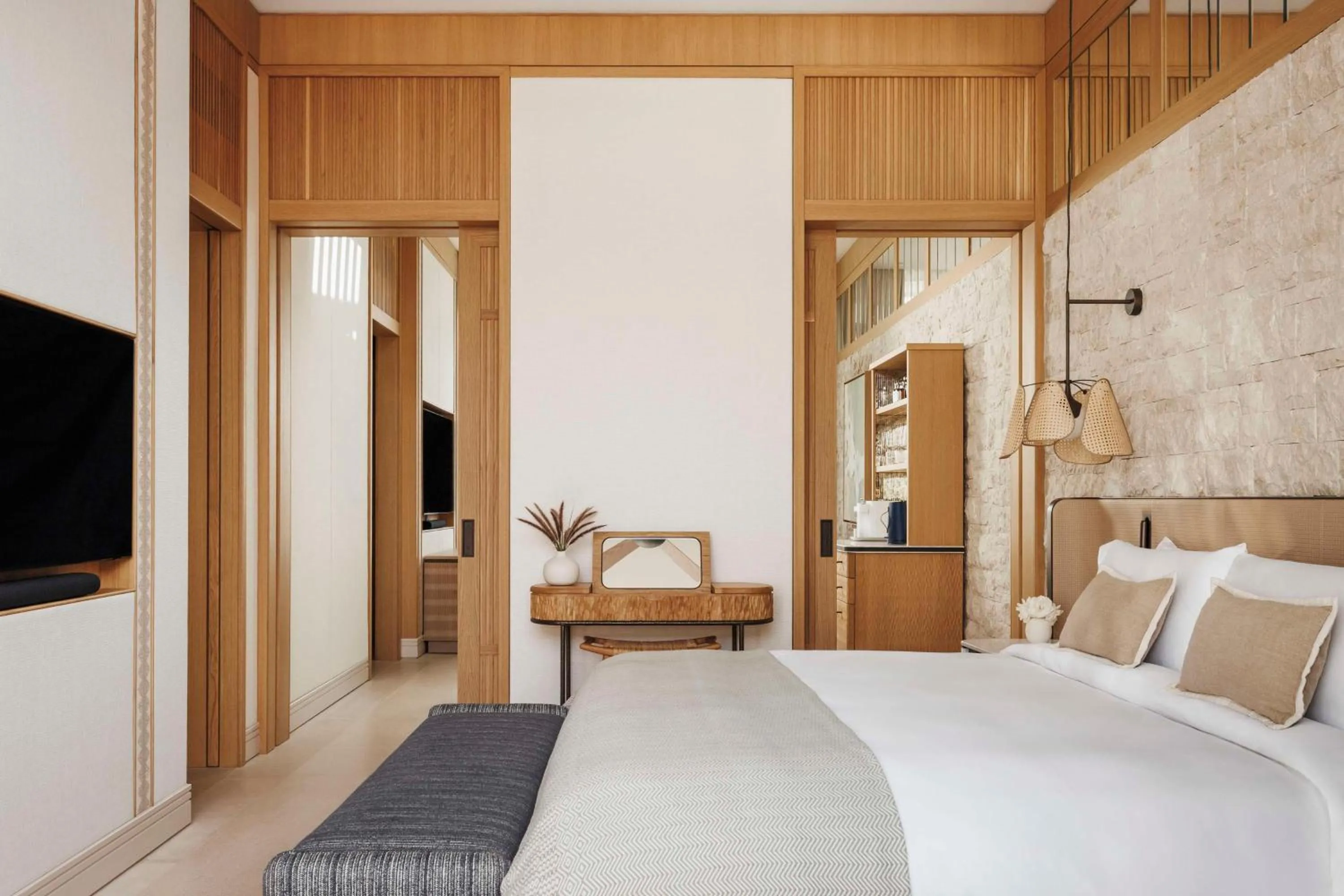 Bedroom, Bed in One&Only Aesthesis, Athens