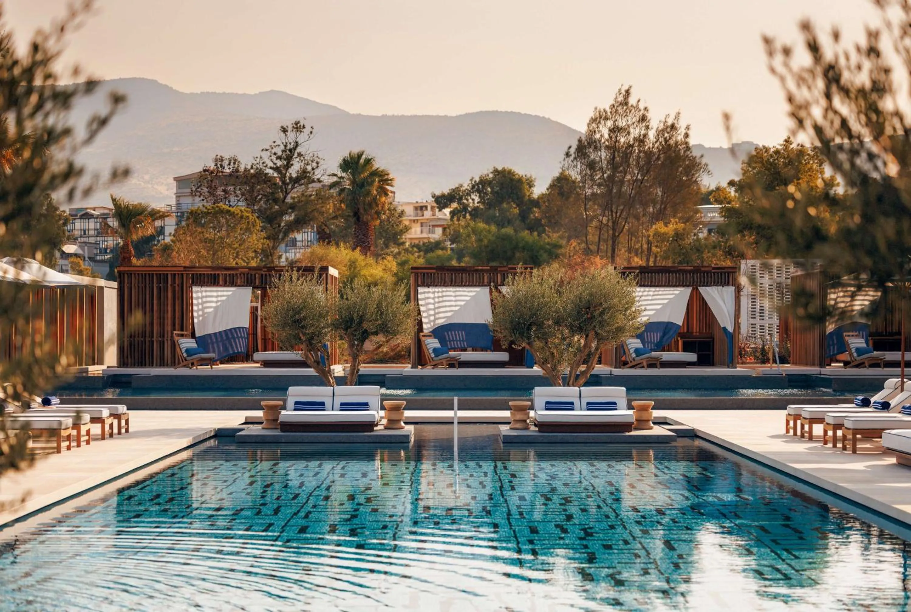 Pool view in One&Only Aesthesis, Athens