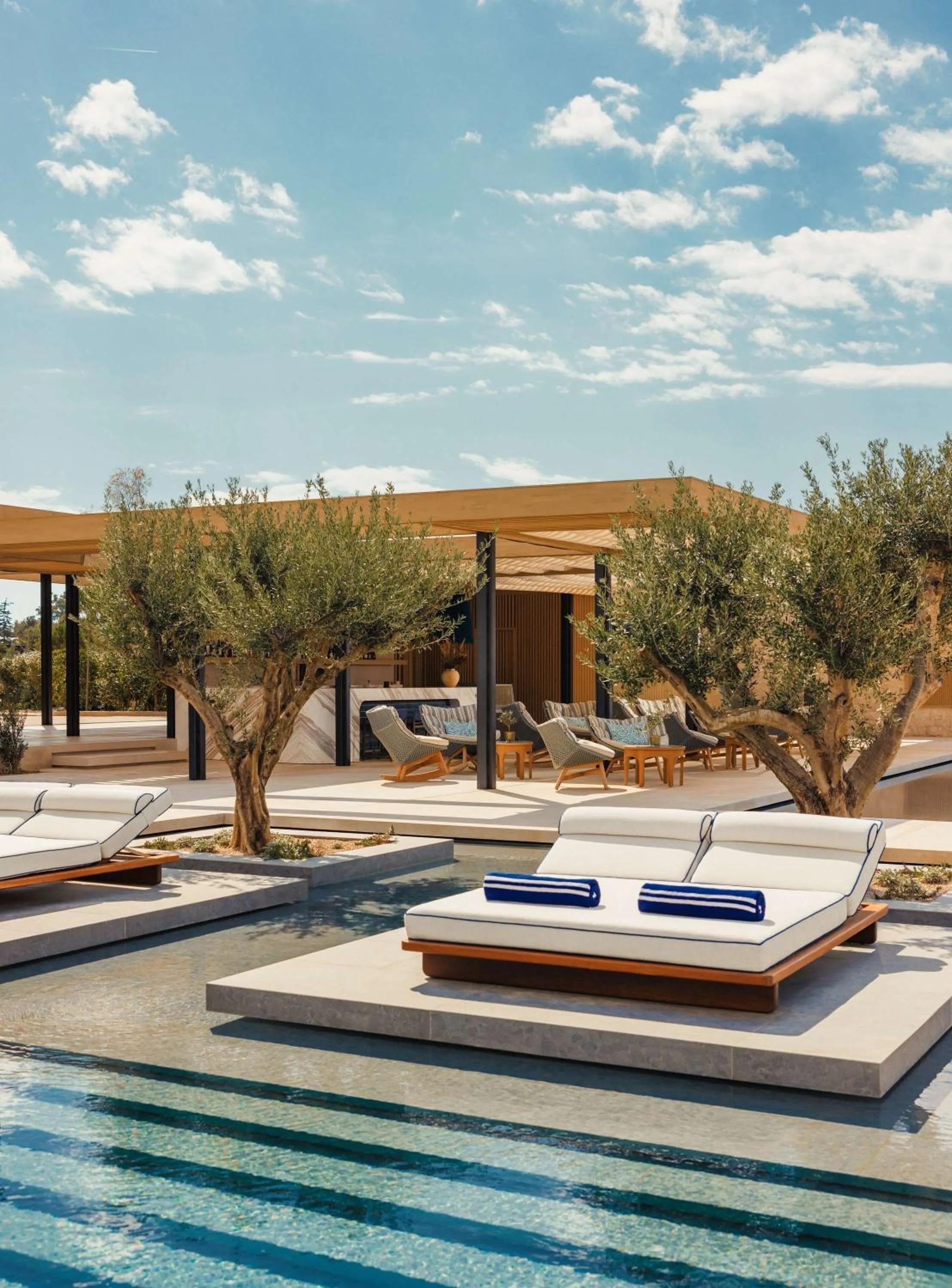 Pool view in One&Only Aesthesis, Athens