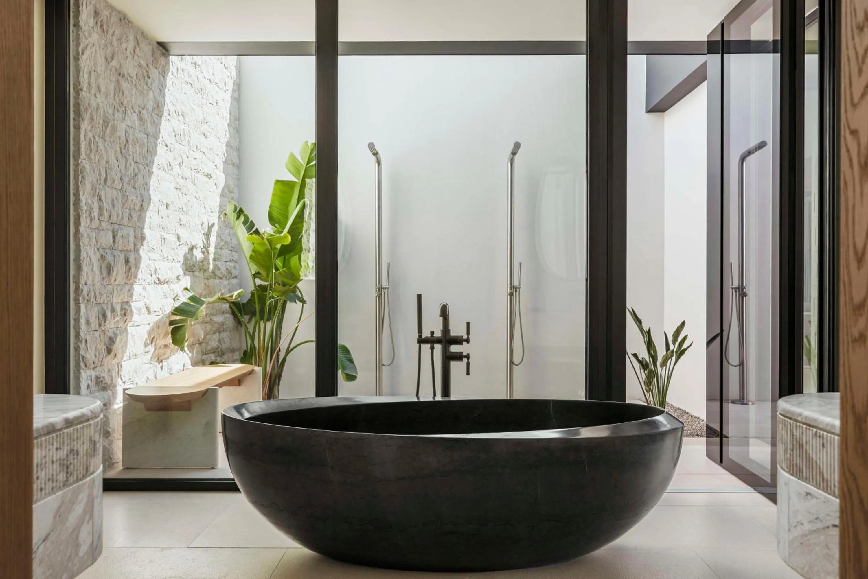 Bathroom in One&Only Aesthesis, Athens