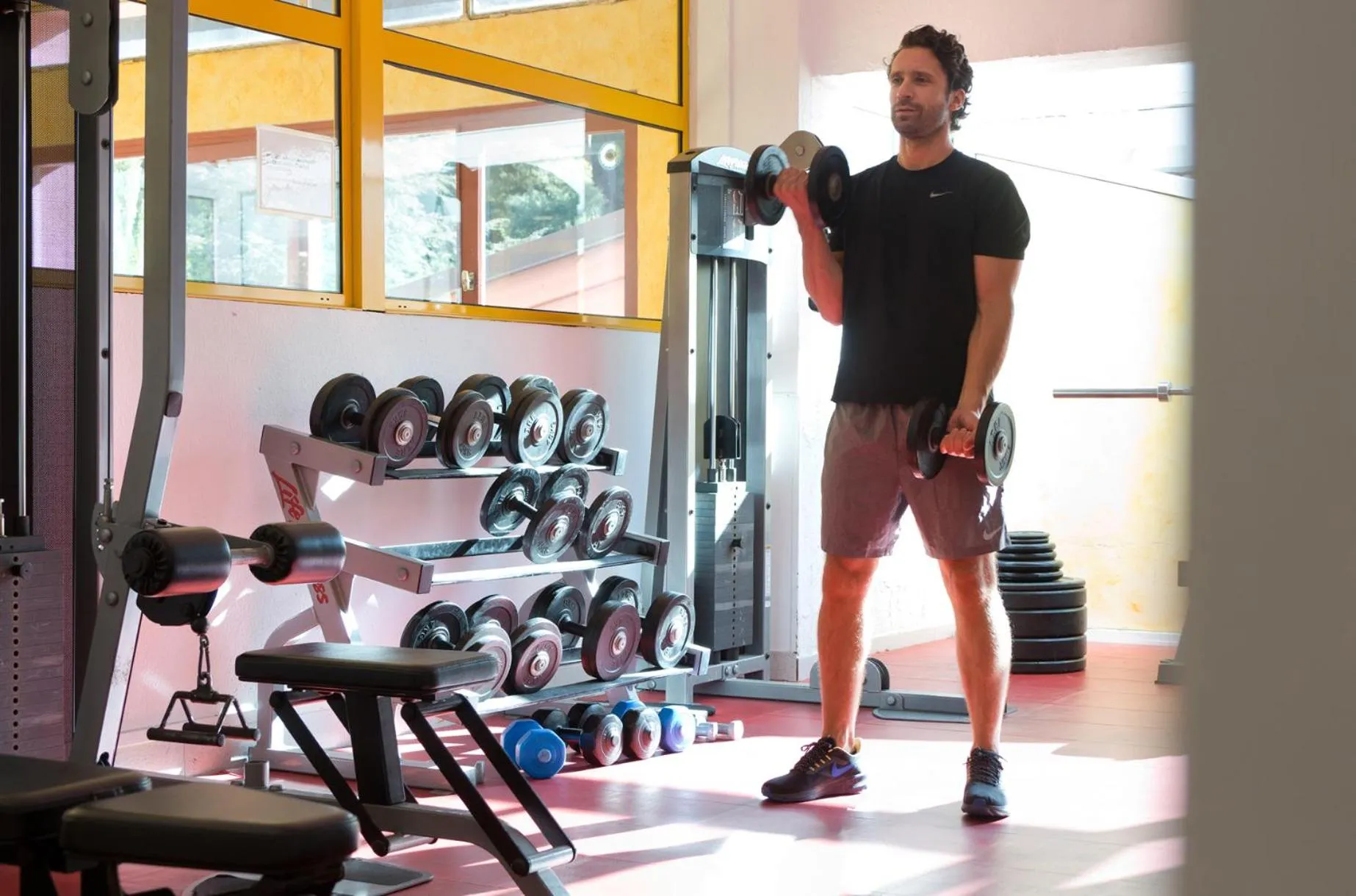 Fitness centre/facilities in Hôtel Les Sources