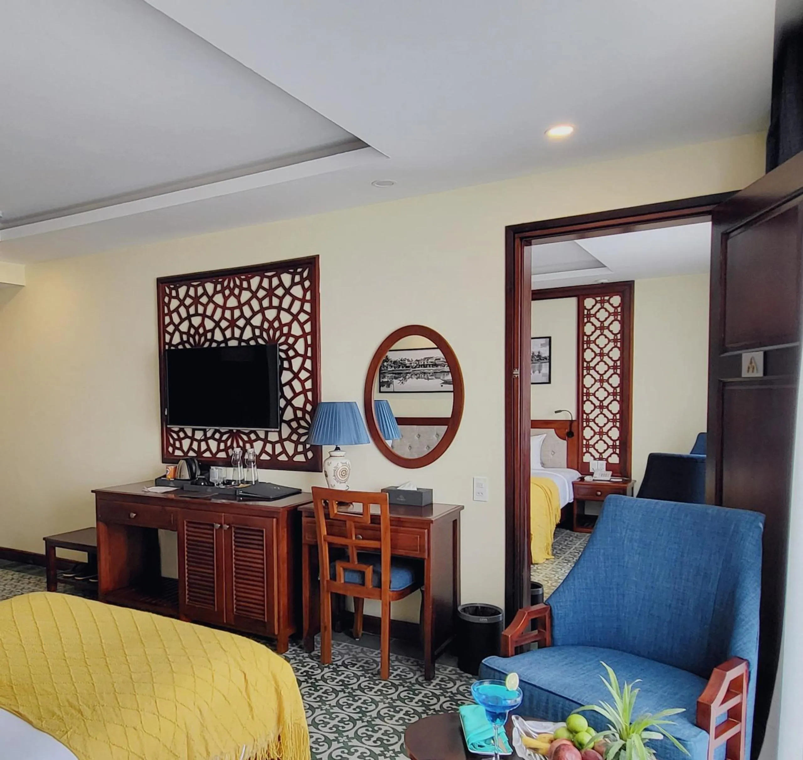 Communal lounge/ TV room, Bed in My Son Boutique Hotel & Spa Hoi An