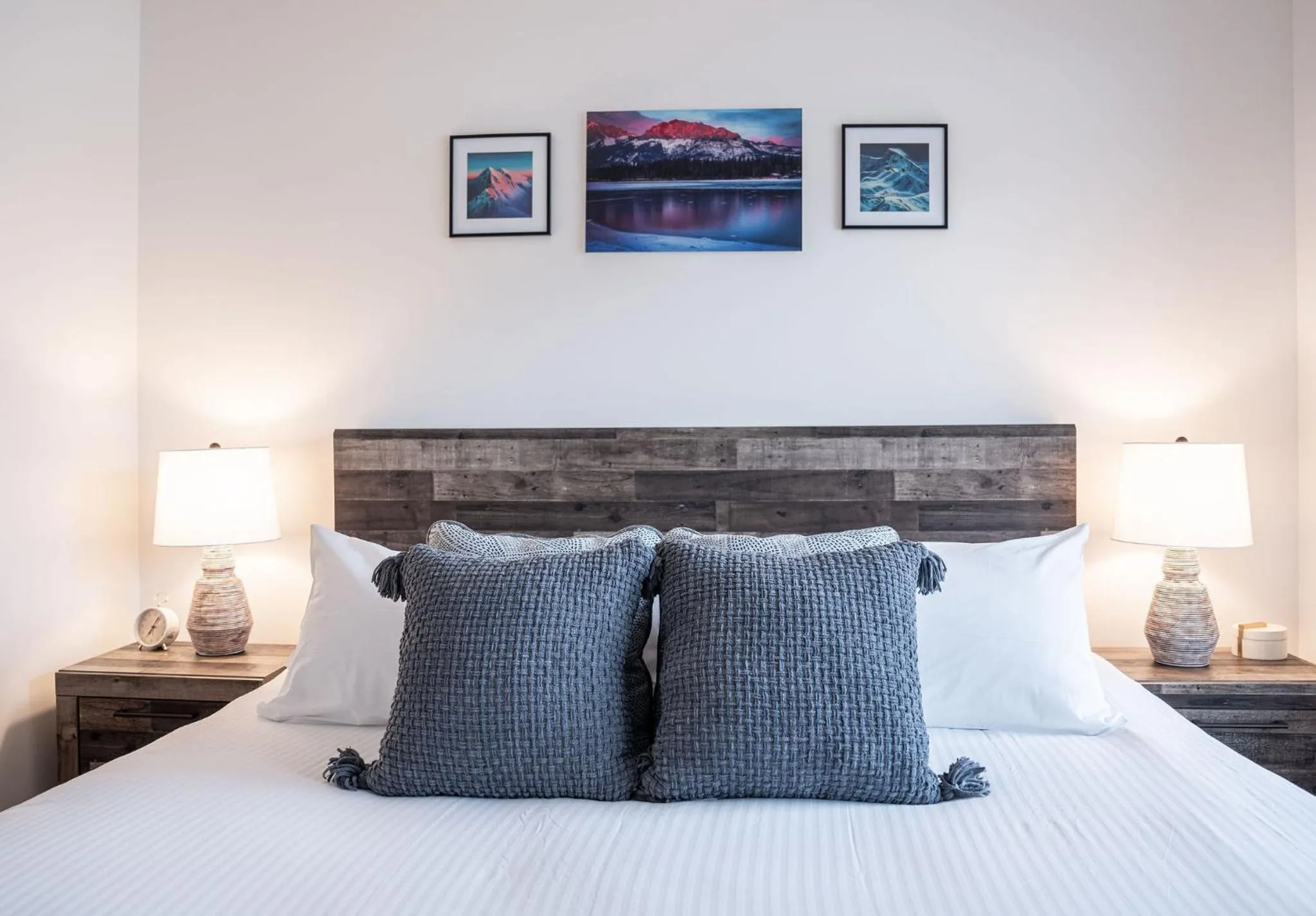 Bed in RevelStoked Getaway by Revelstoke Vacations