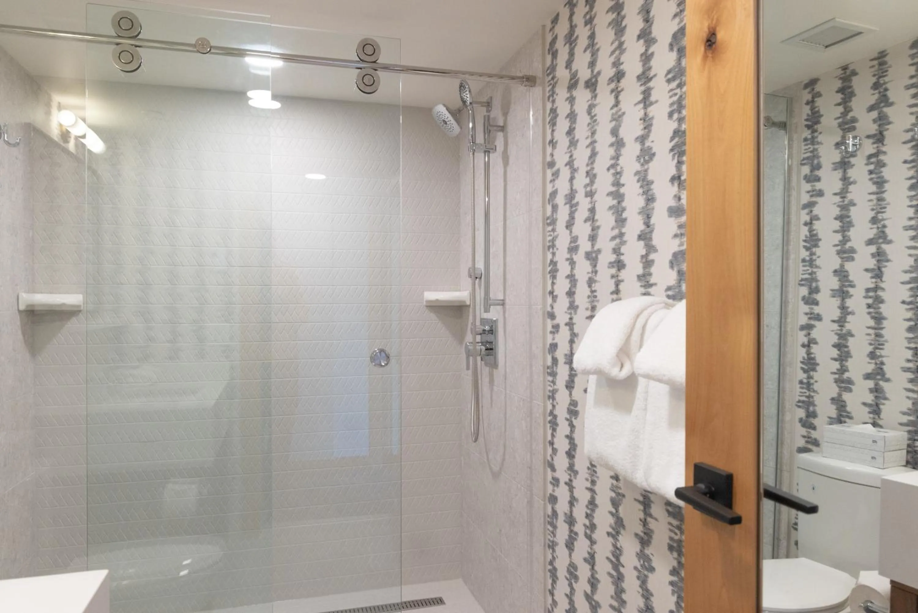 Shower in Hotel Canoe and Suites