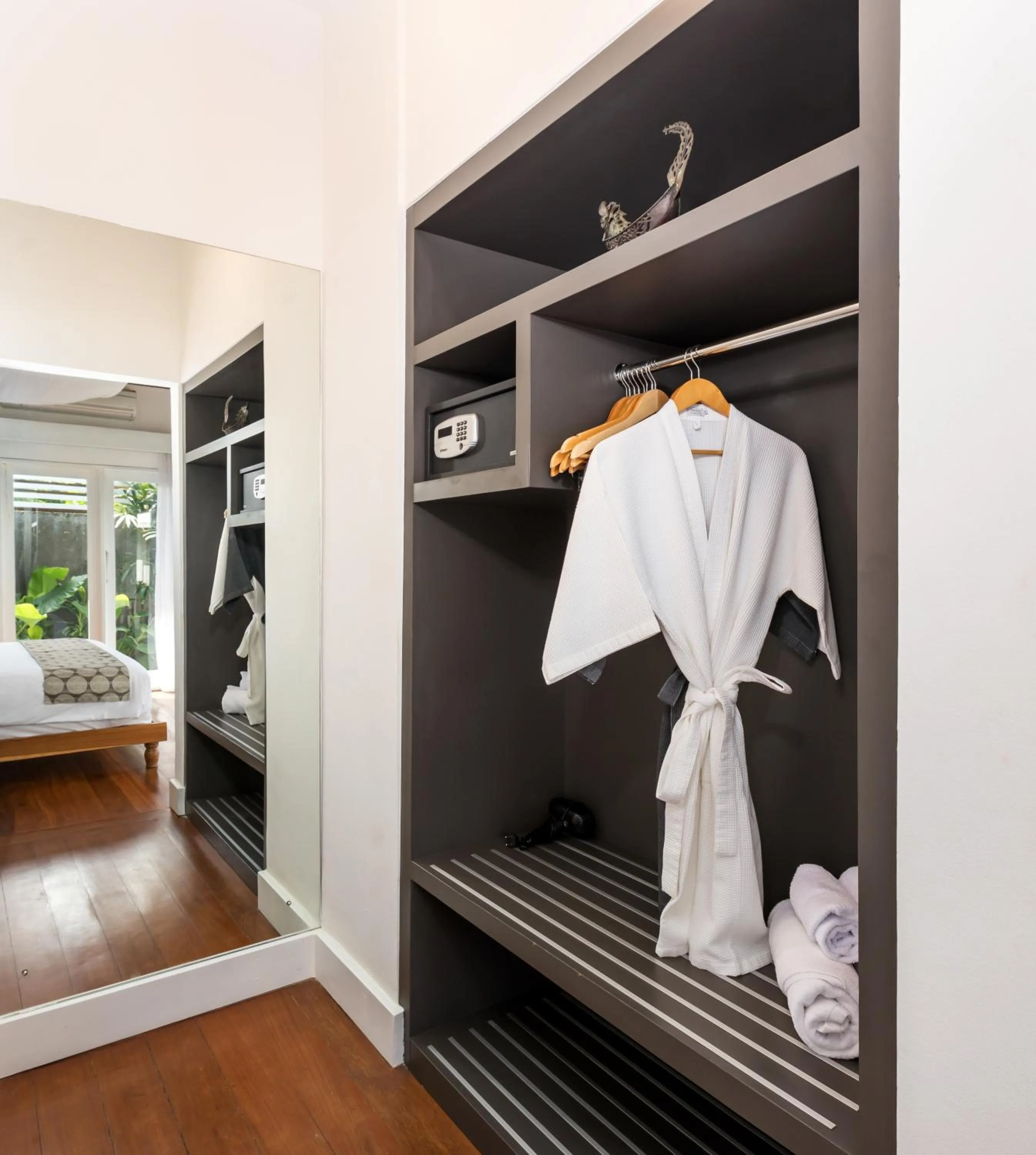 Bathroom, Bed in Kerta Rama Seminyak by Kerta Living