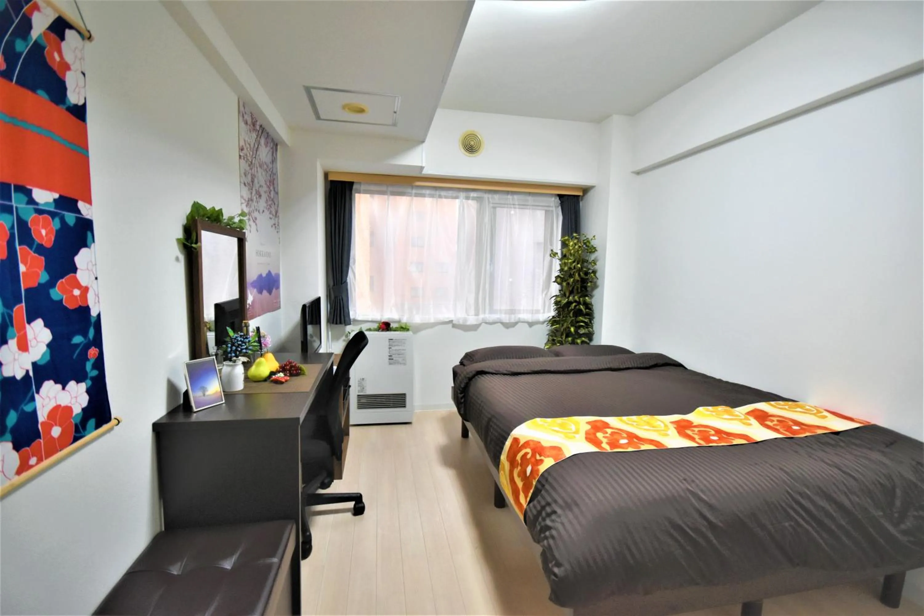 Photo of the whole room, Bed in KIYAZA City Sapporo CALIDO
