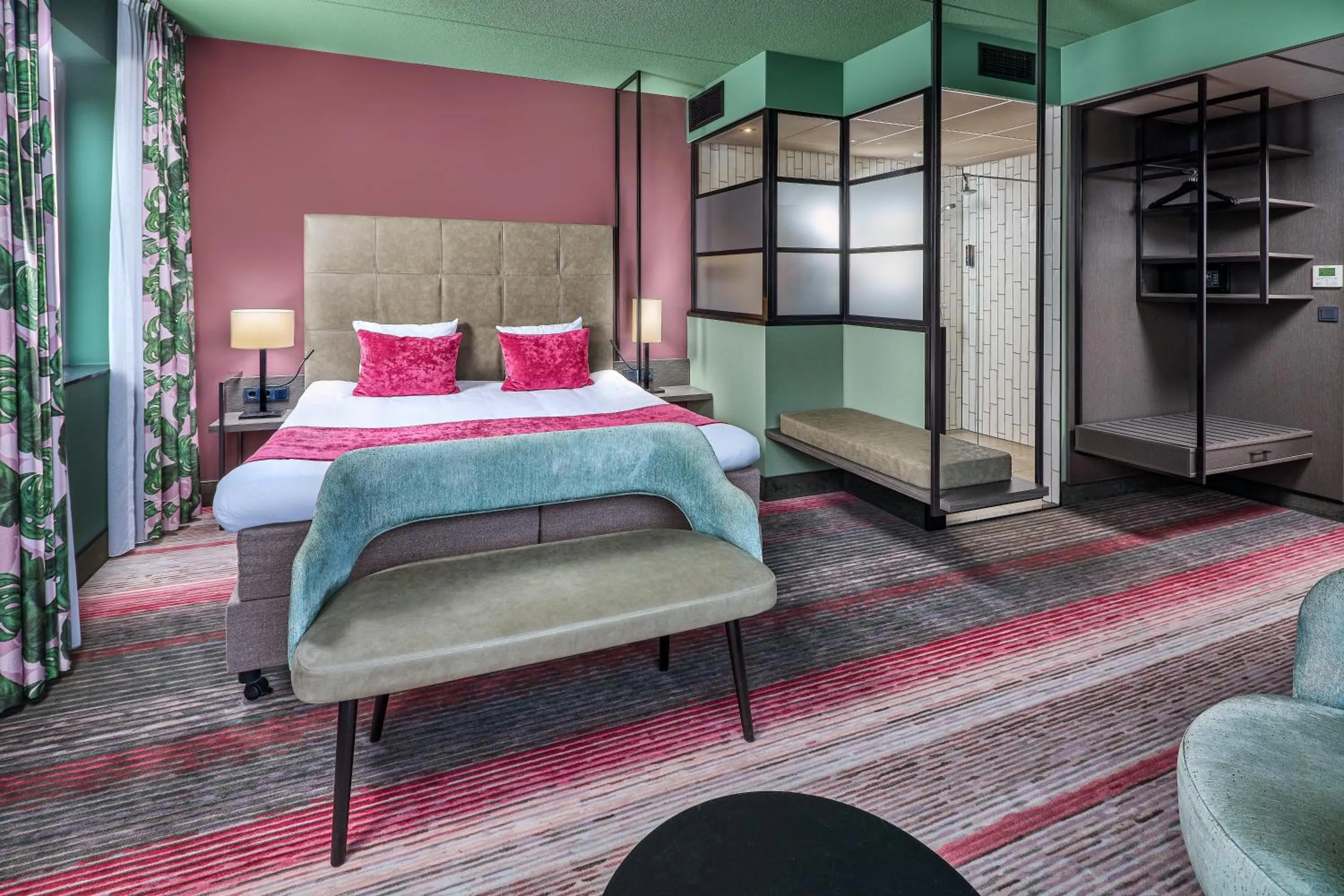 Bedroom, Bed in Hotel Restaurant Grandcafé 't Voorhuys