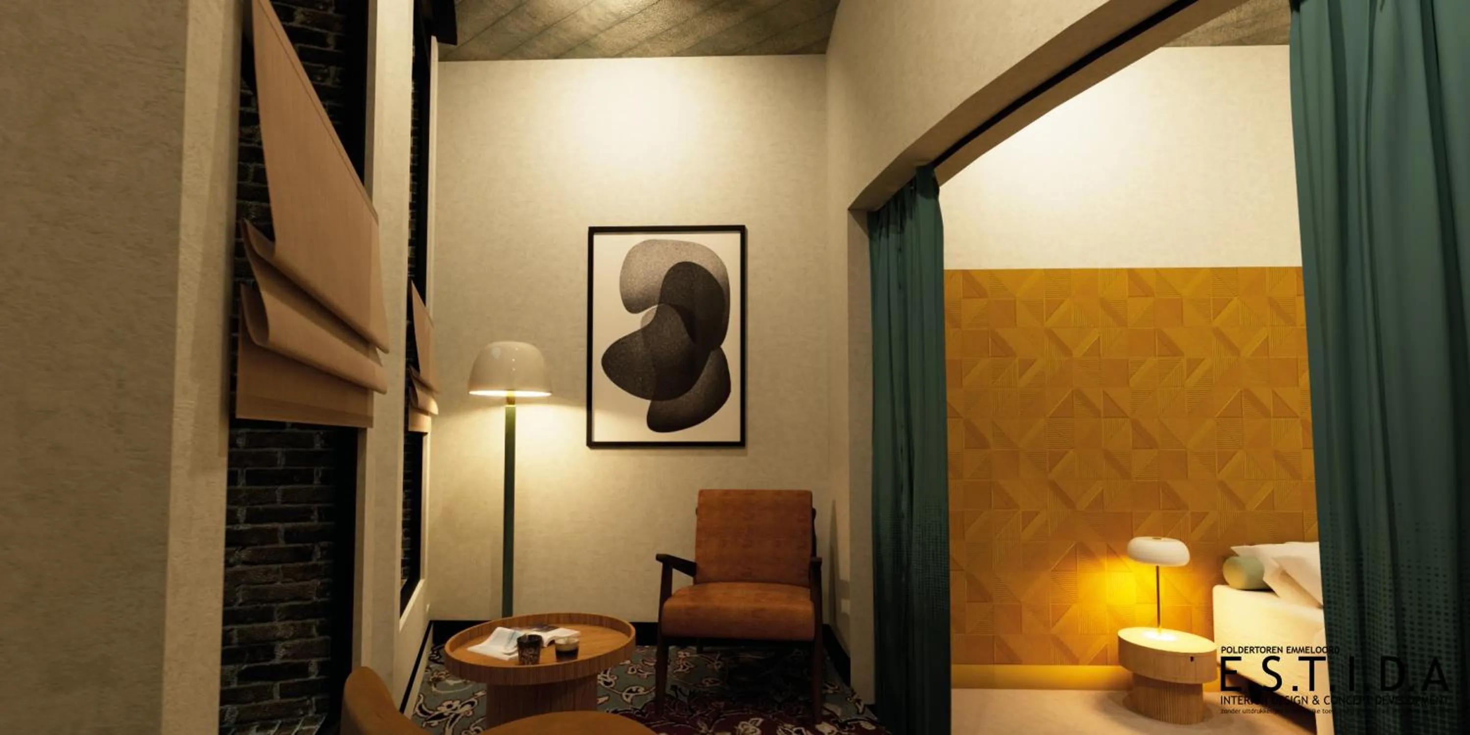 Seating area in Hotel Restaurant Grandcafé 't Voorhuys