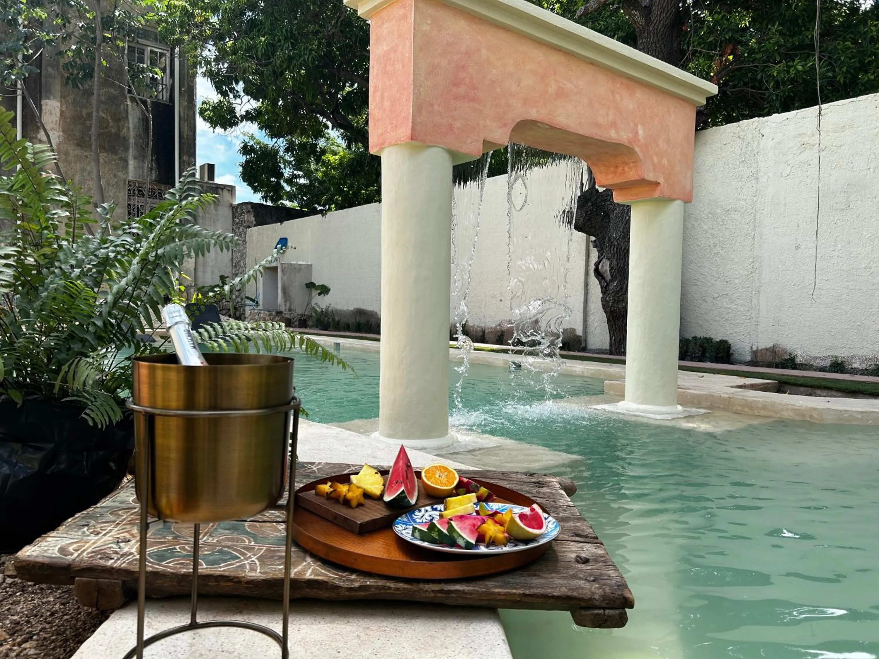 Patio in Historic House Hotel boutique