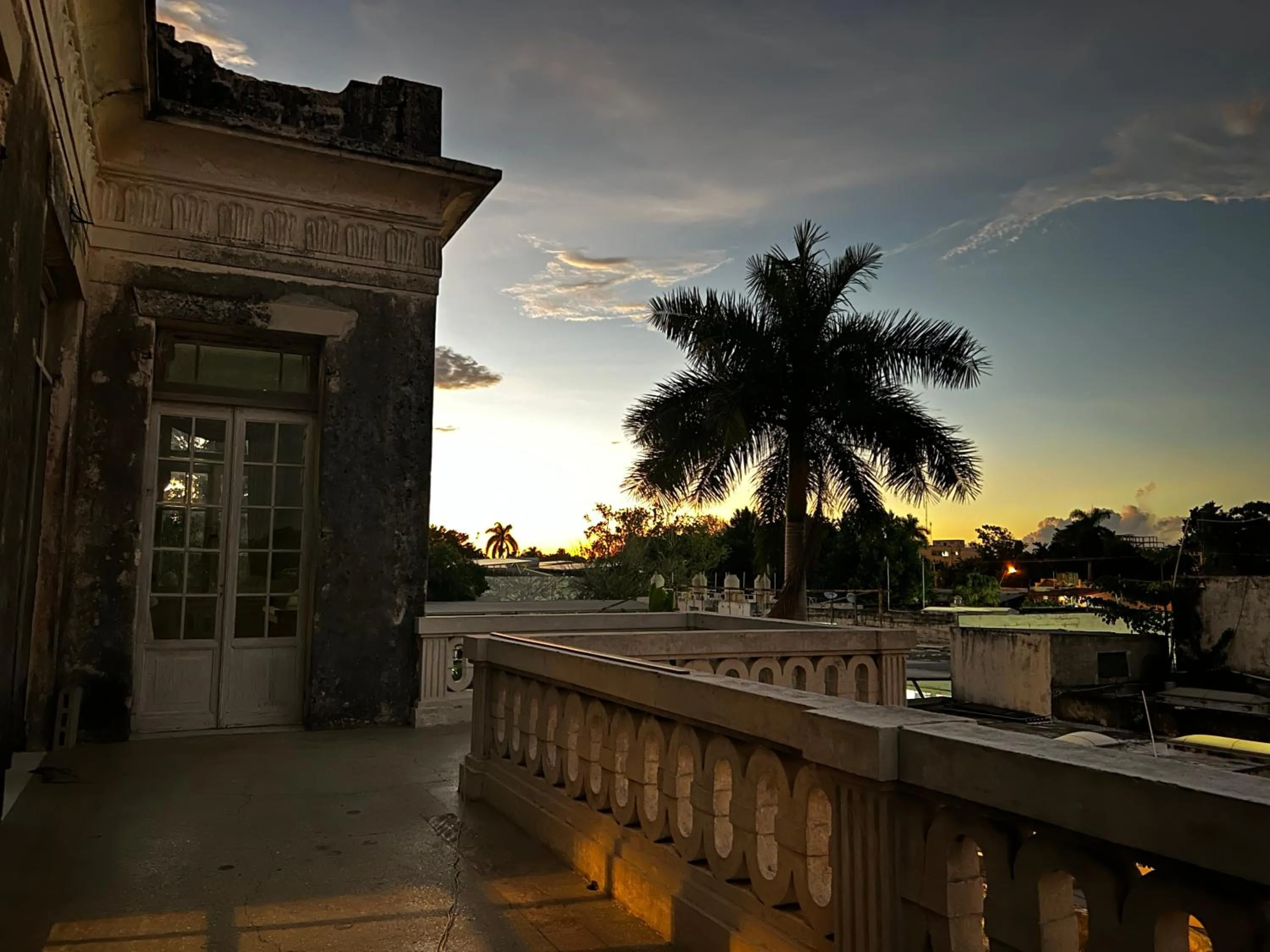 Sunset in Historic House Hotel boutique