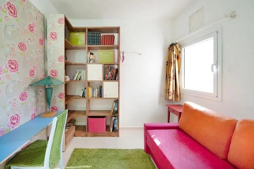 Seating Area in Lovely 2BR Apt w Balcony in Neve Tzedek Area Sea N' Rent