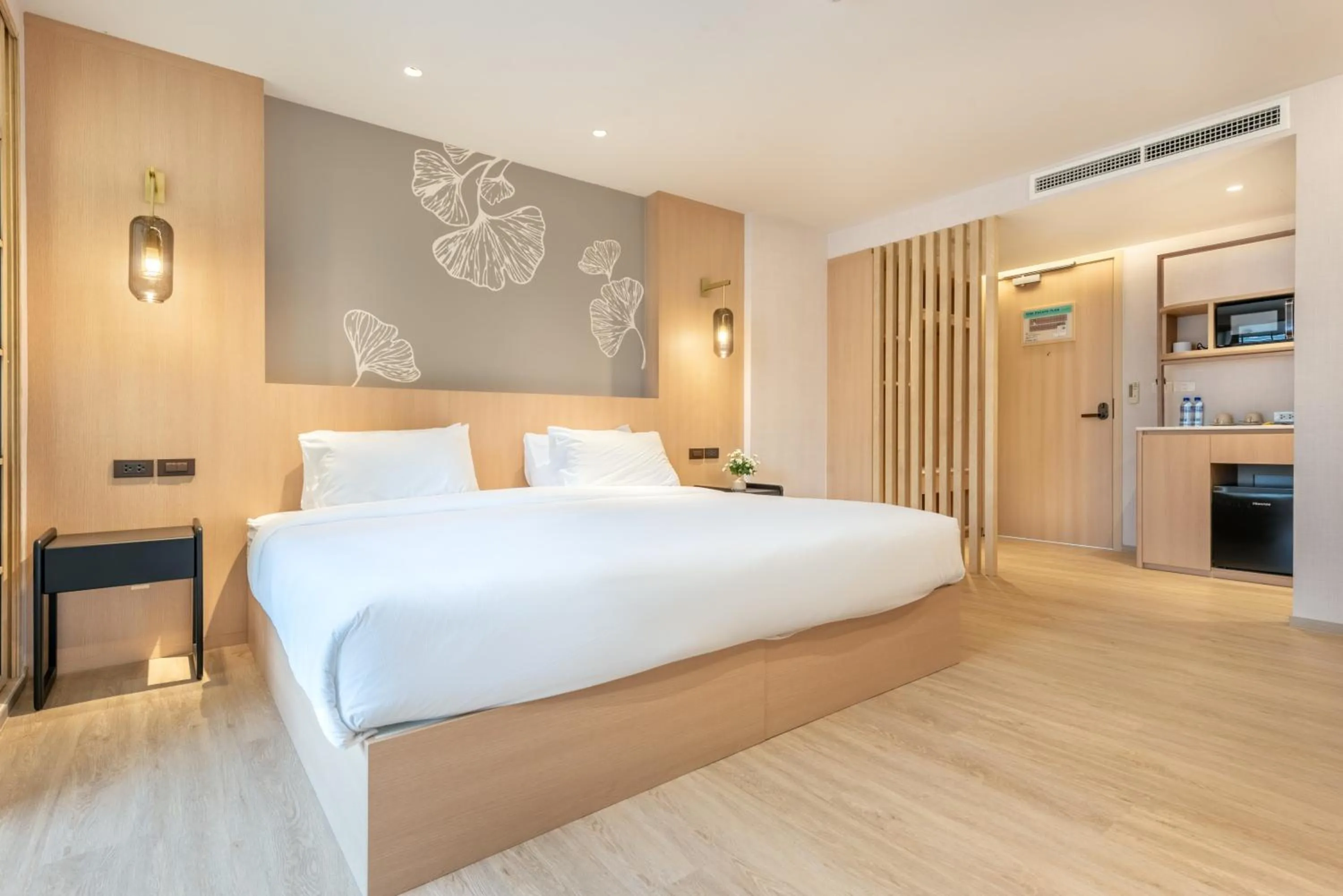 Bed in Salaya One Hotel & Service Apartment