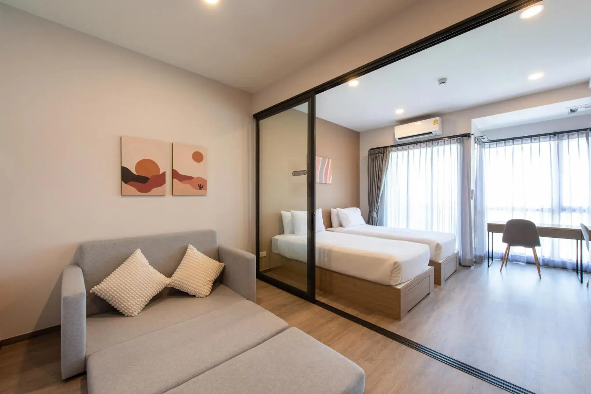 Twin Room in Salaya One Hotel & Service Apartment Twin Room in Salaya One Hotel & Service Apartment