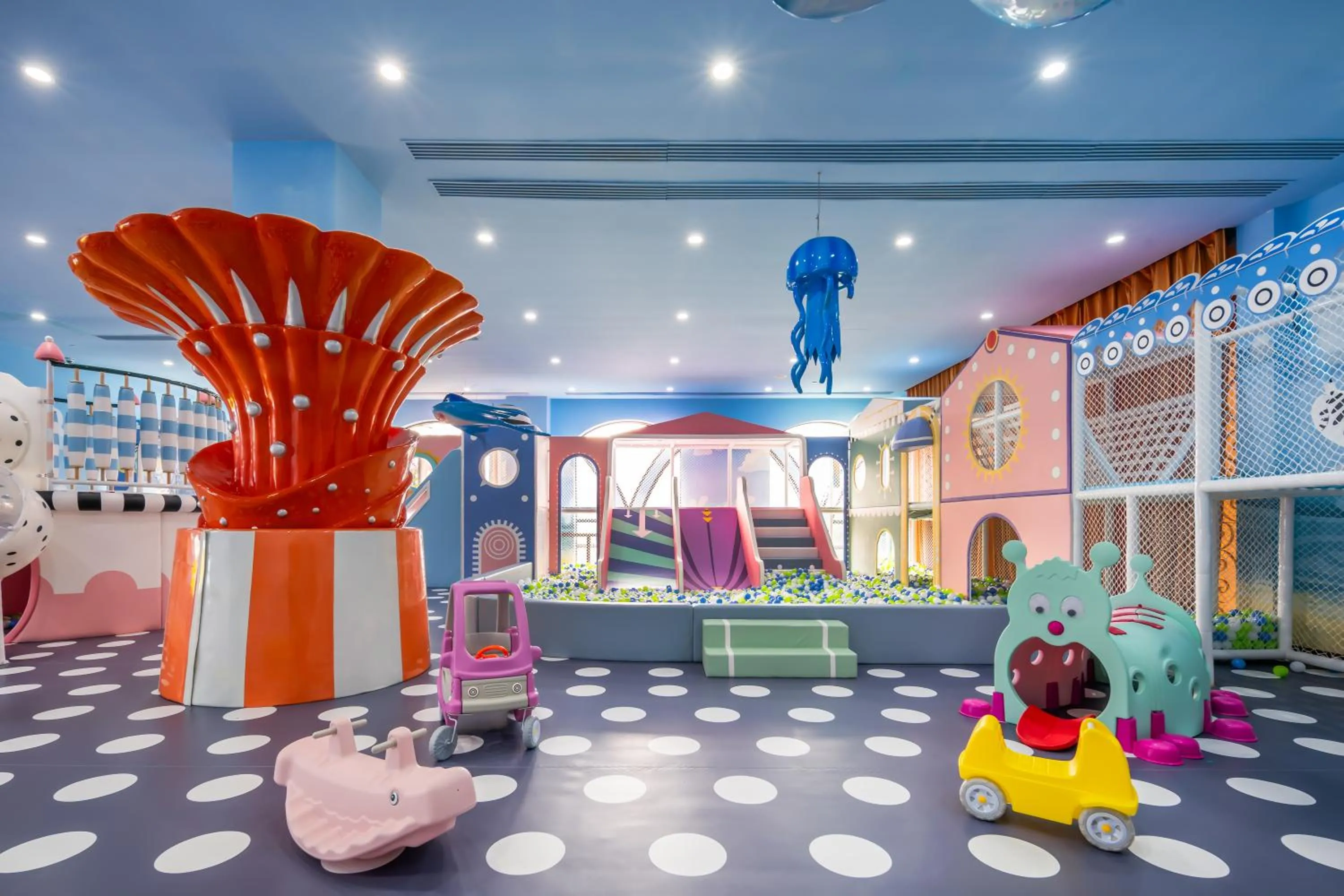 Children play ground in Hilton Qingdao Golden Beach