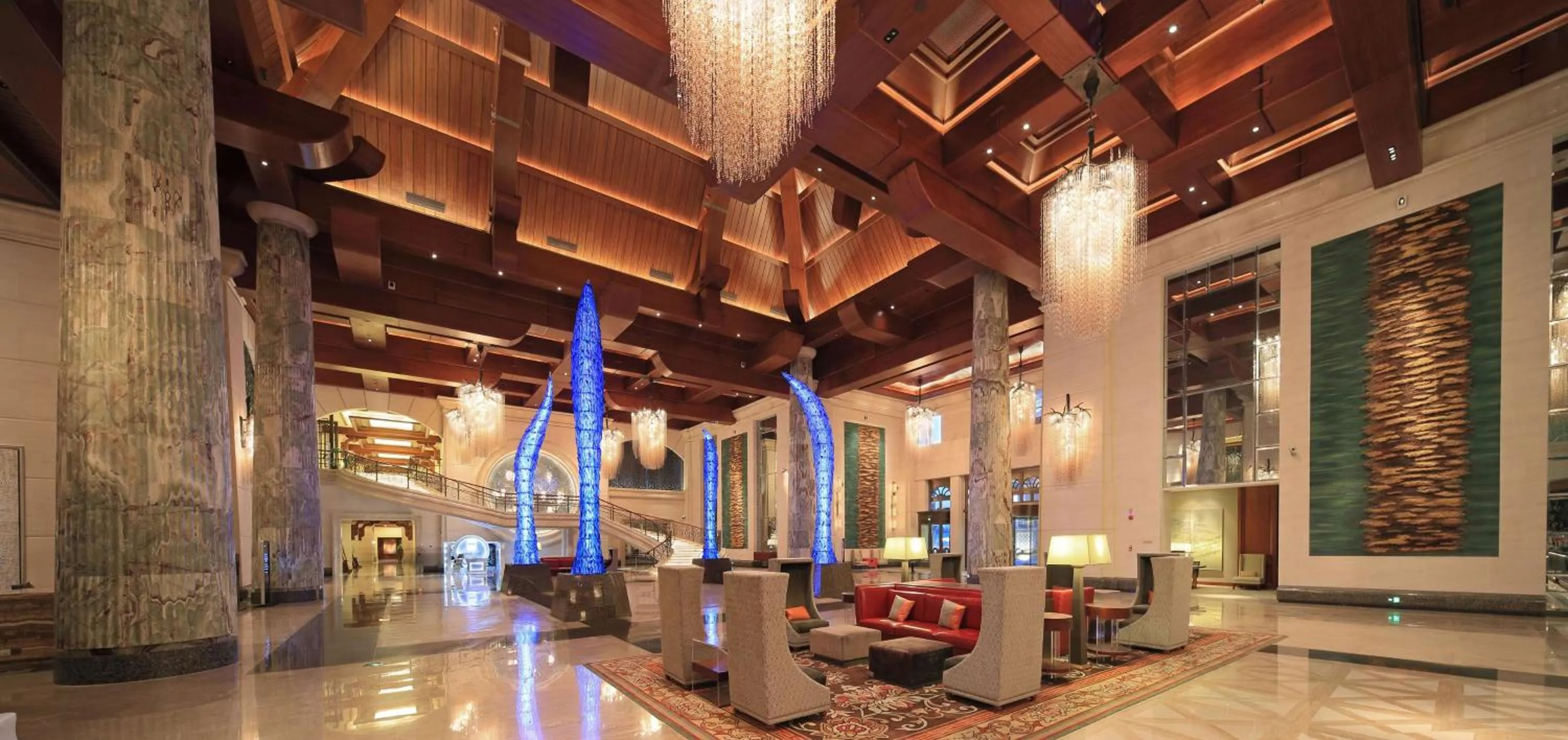 Lobby or reception in Hilton Qingdao Golden Beach