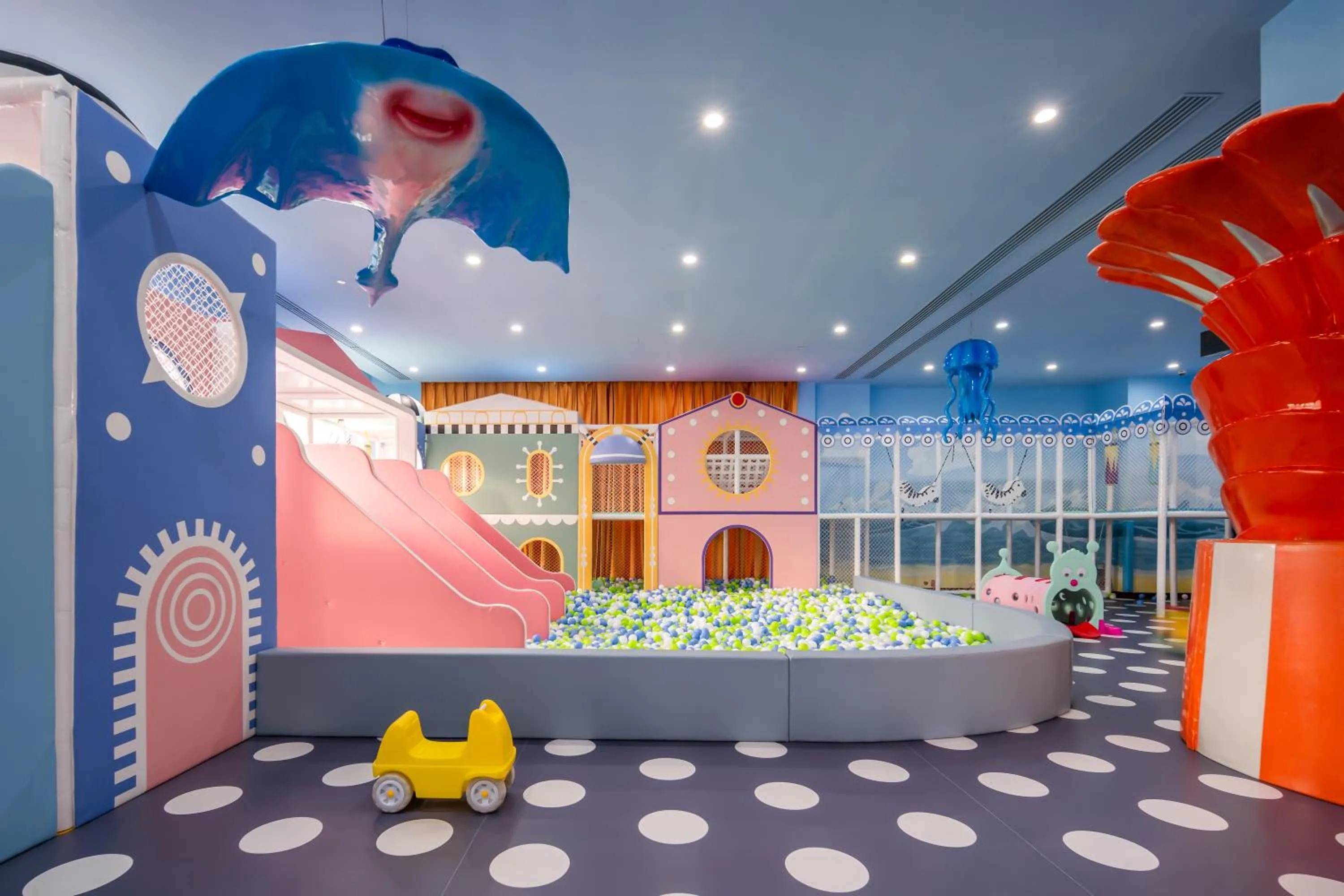 Children play ground in Hilton Qingdao Golden Beach