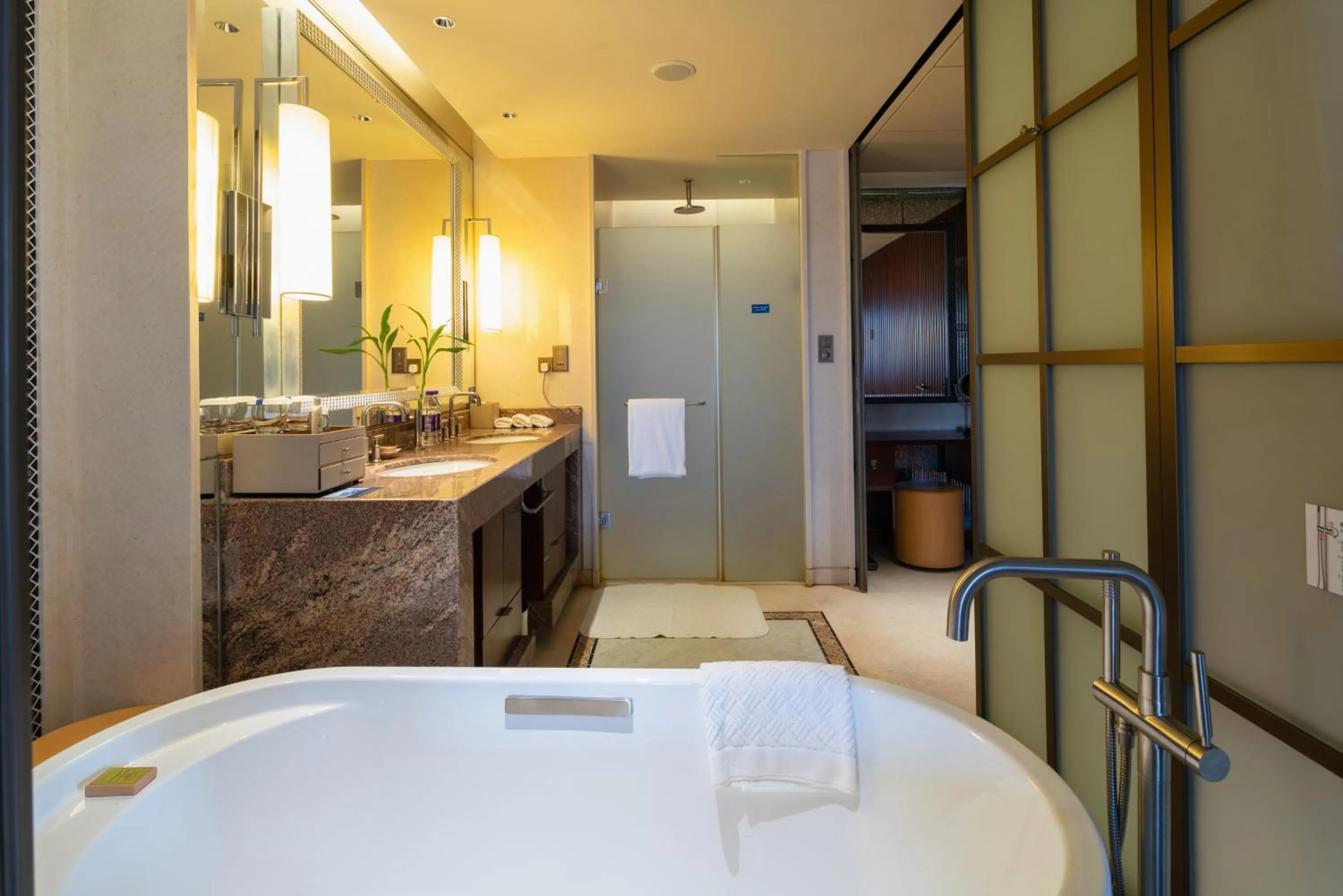 Bathroom in Hilton Qingdao Golden Beach