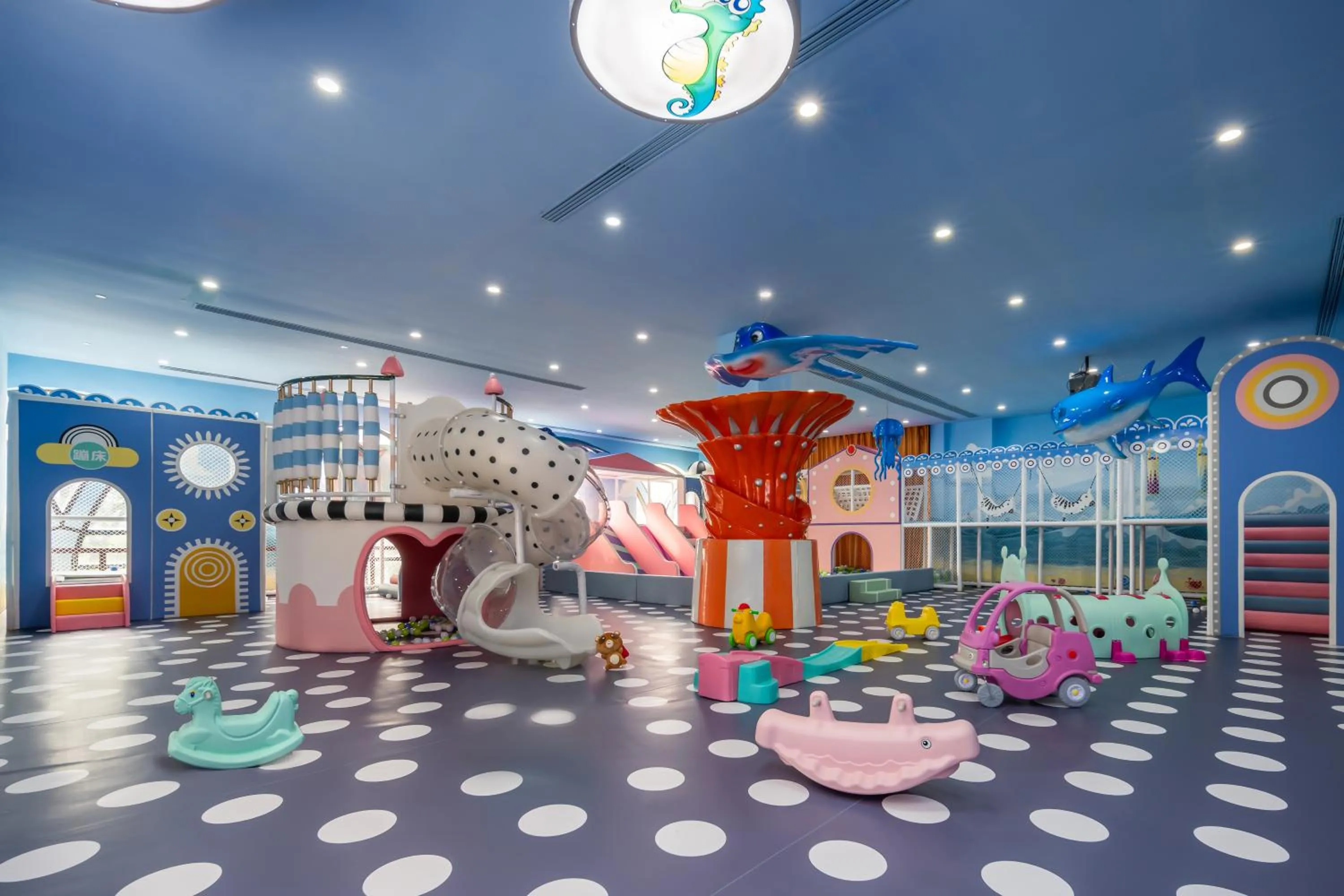 Children play ground in Hilton Qingdao Golden Beach