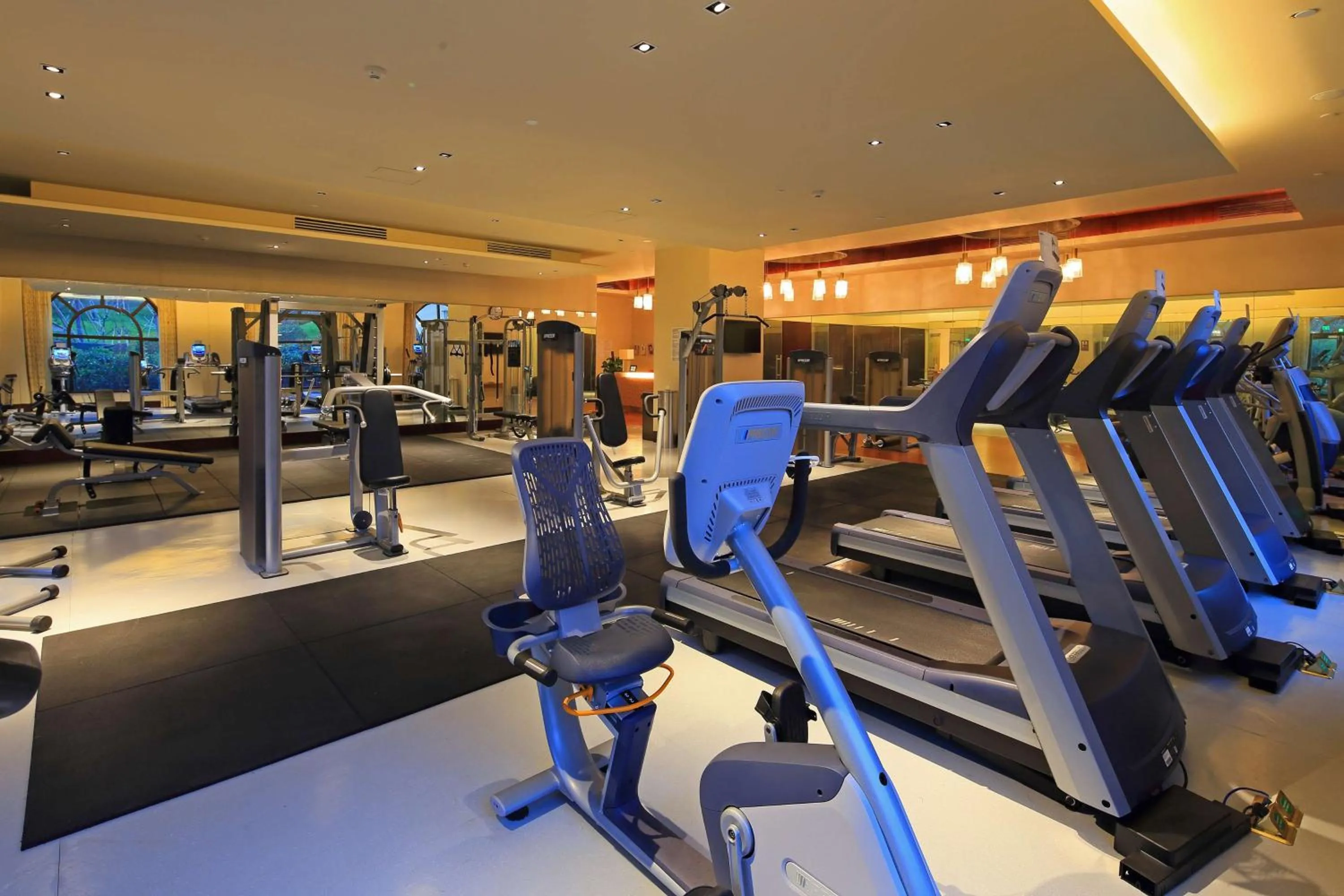Fitness centre/facilities in Hilton Qingdao Golden Beach