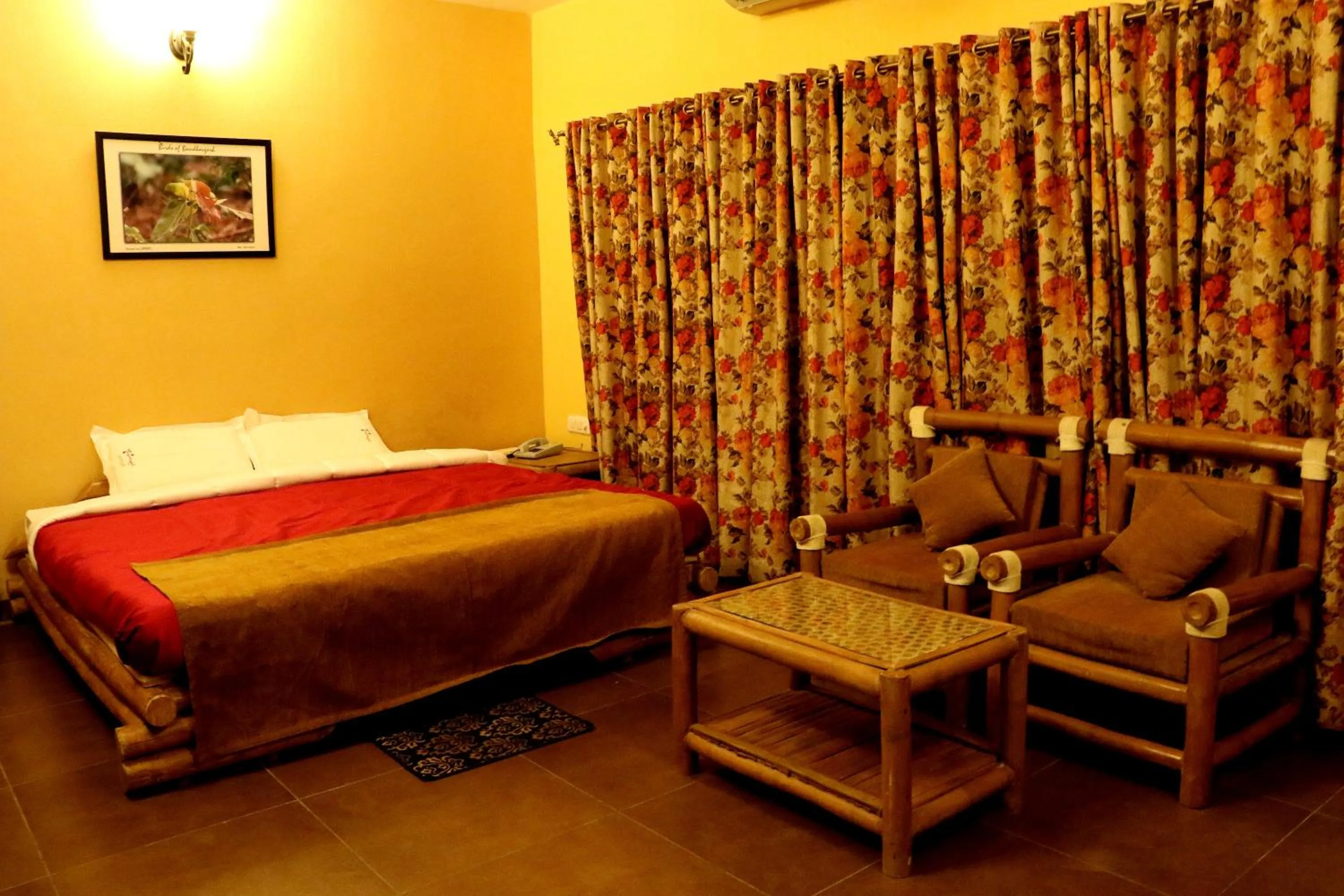 Bed in Aranyak Resort