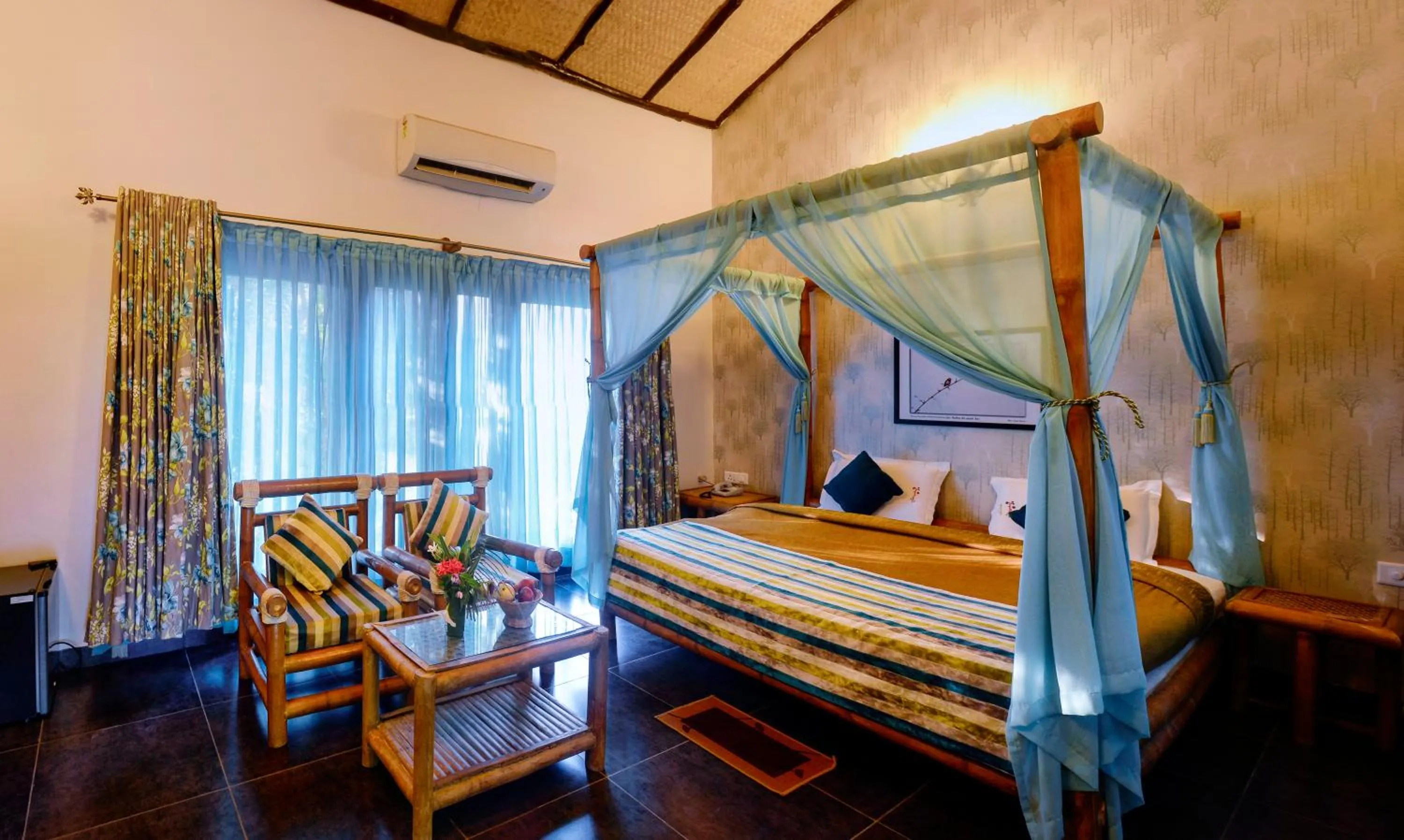 Bed in Aranyak Resort