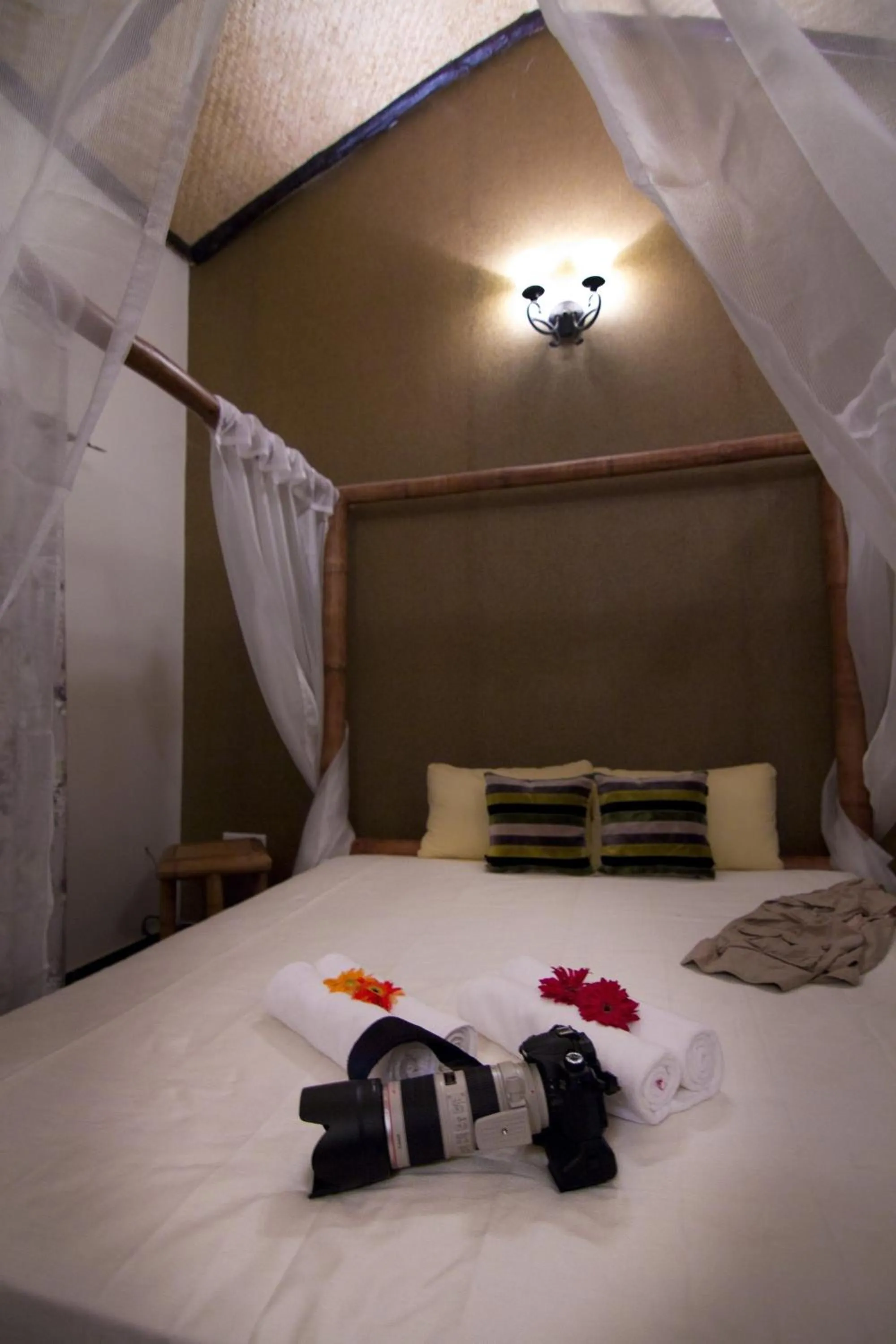 Bed in Aranyak Resort