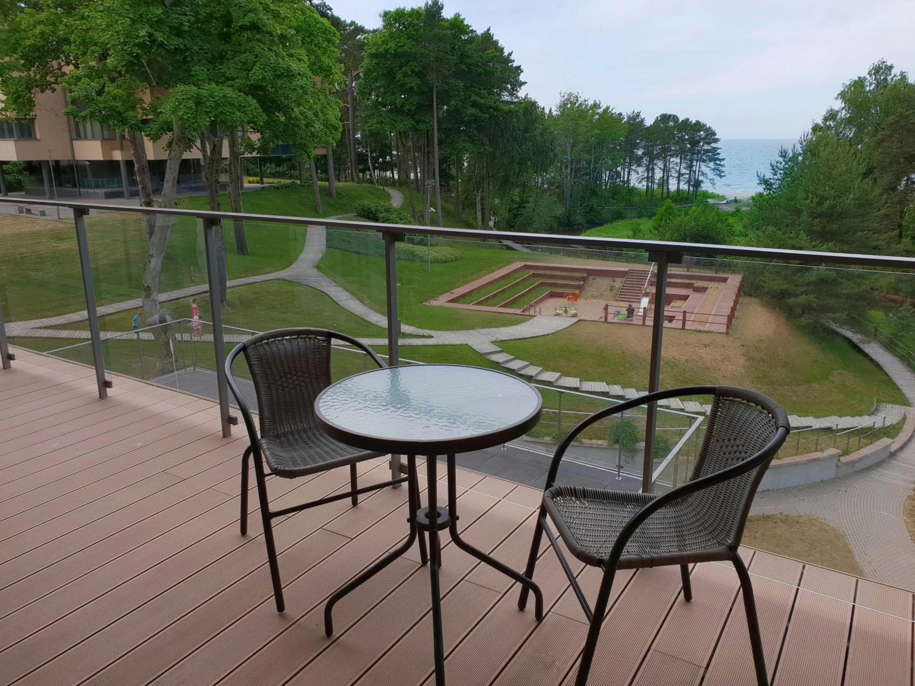 Balcony/Terrace in Saules Club Apart Hotel
