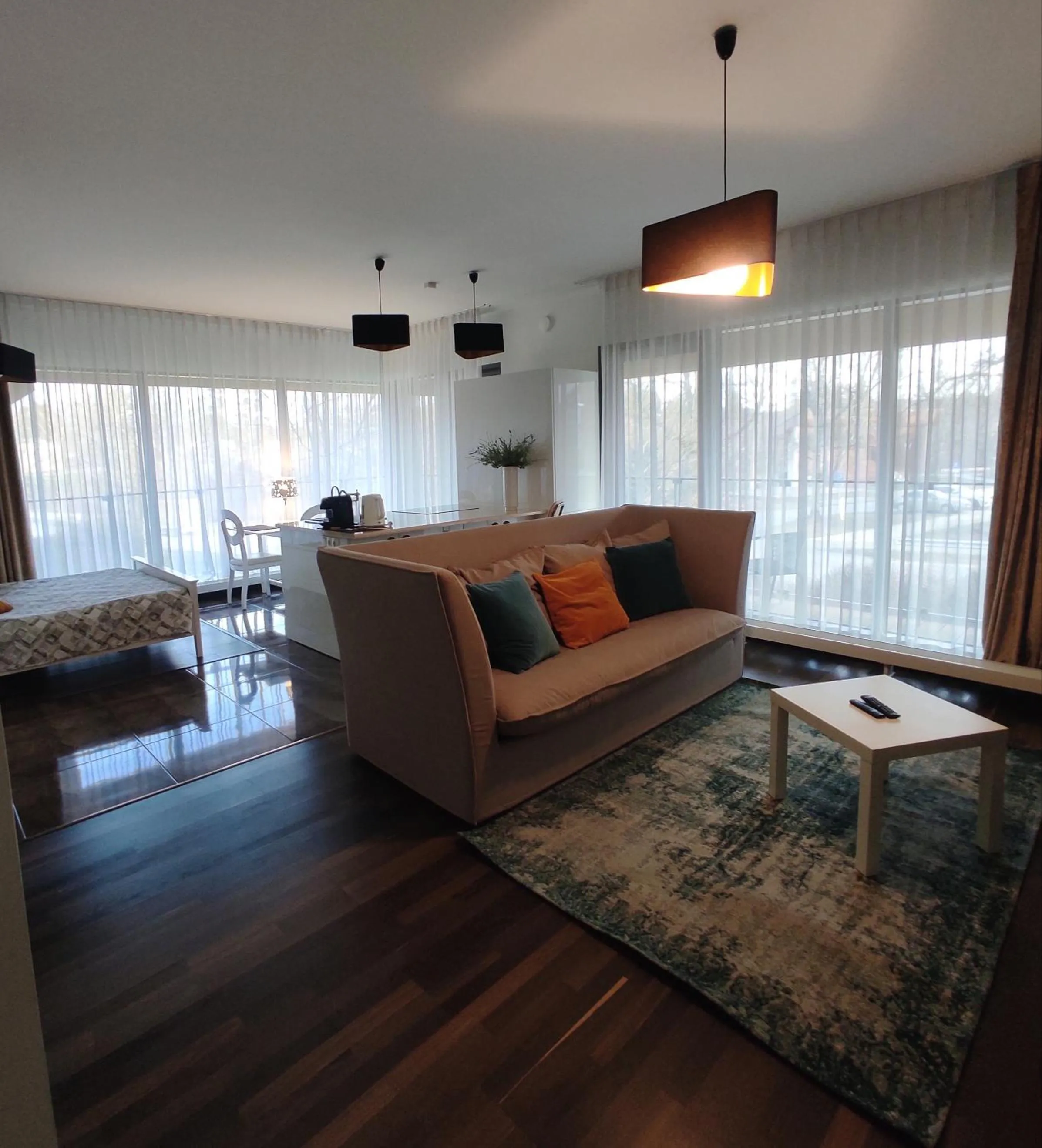 Living room in Saules Club Apart Hotel