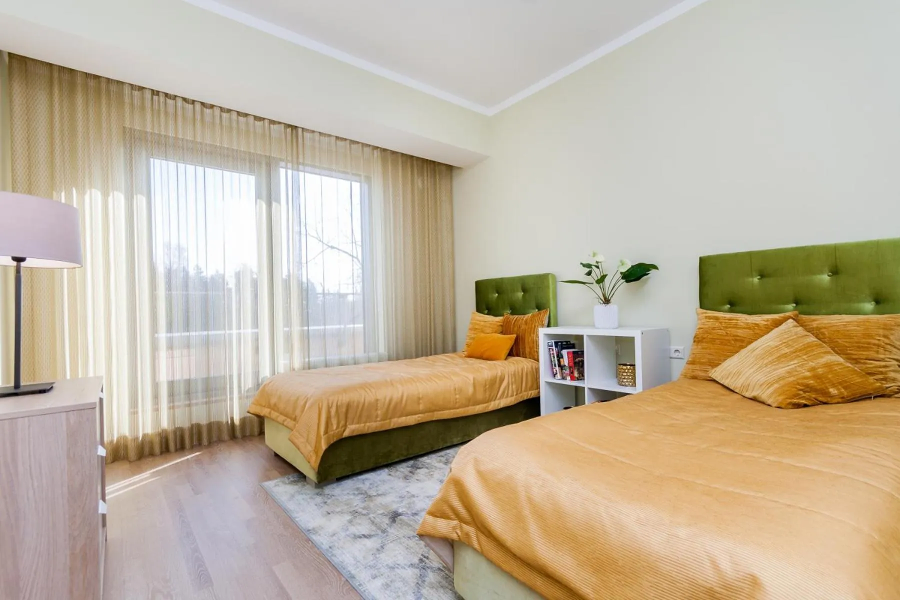 Bed in Saules Club Apart Hotel