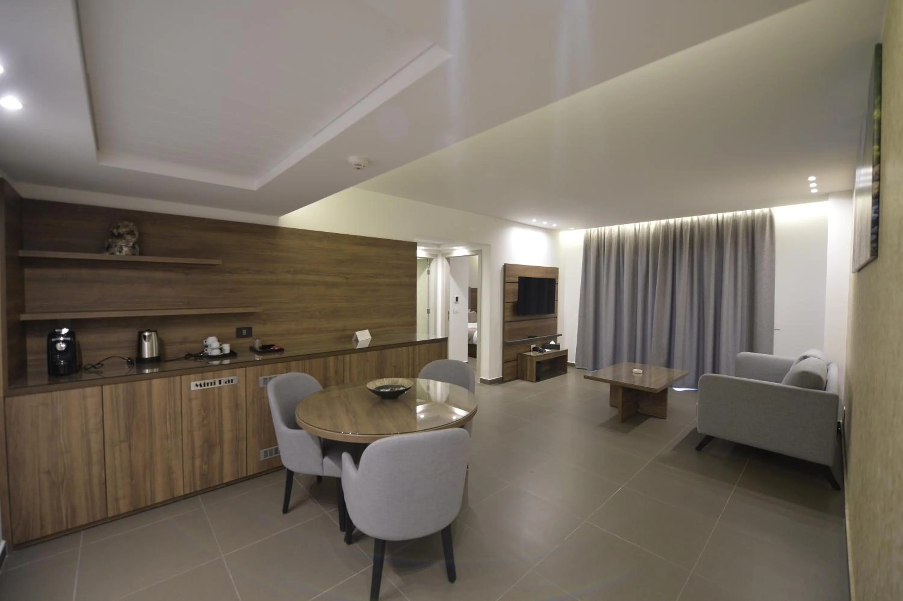 Living room, Bed in Zett hotel