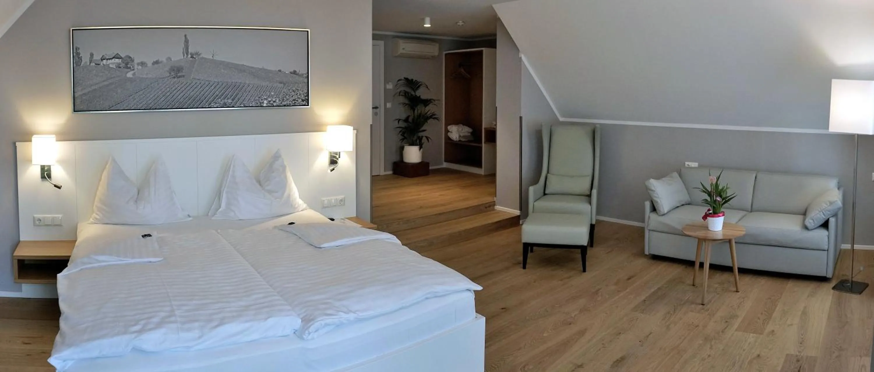 Bed in Weinrefugium Brolli