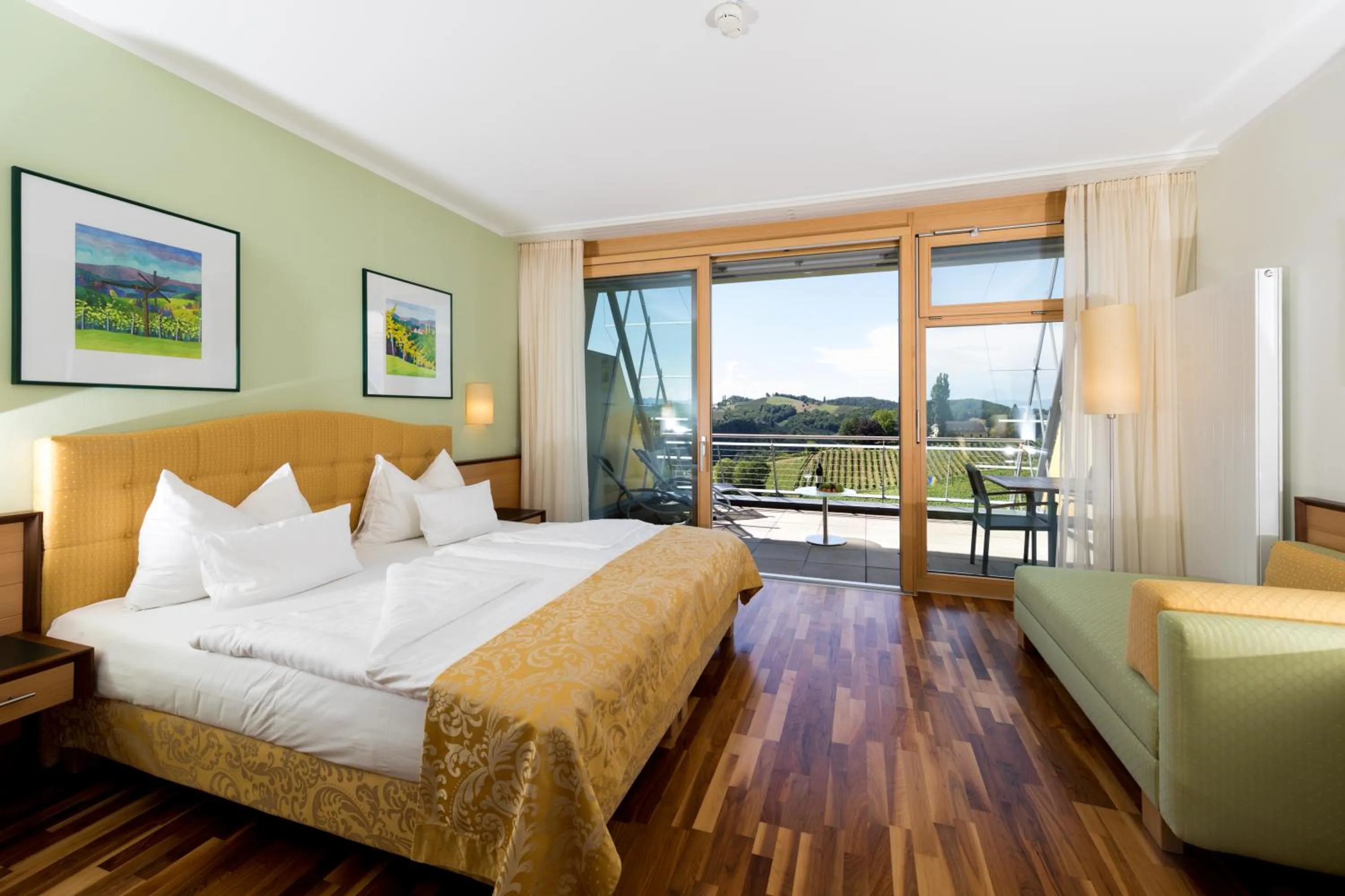 Bed in Weinrefugium Brolli