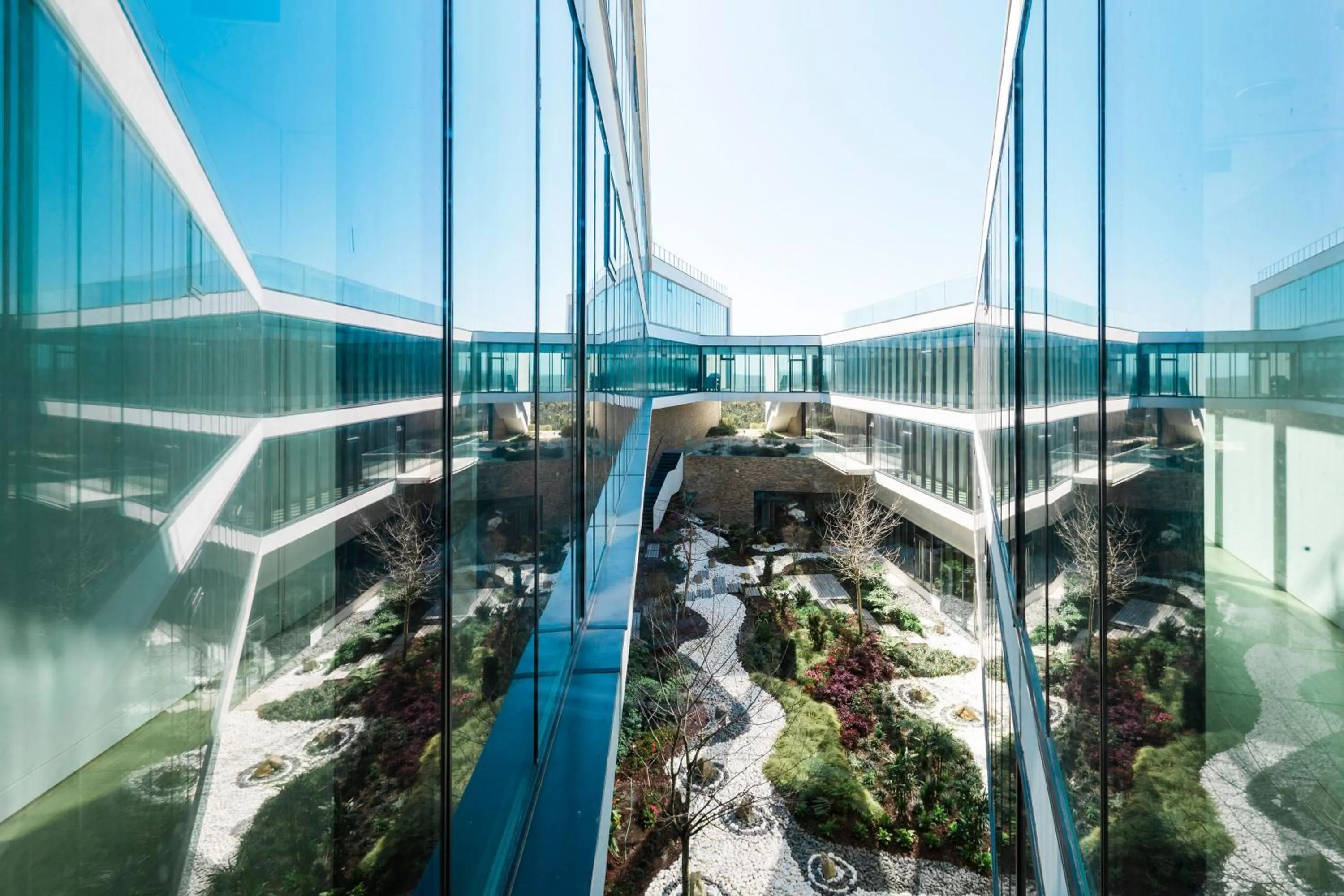 Inner courtyard view in Royal Obidos Scenic Resort