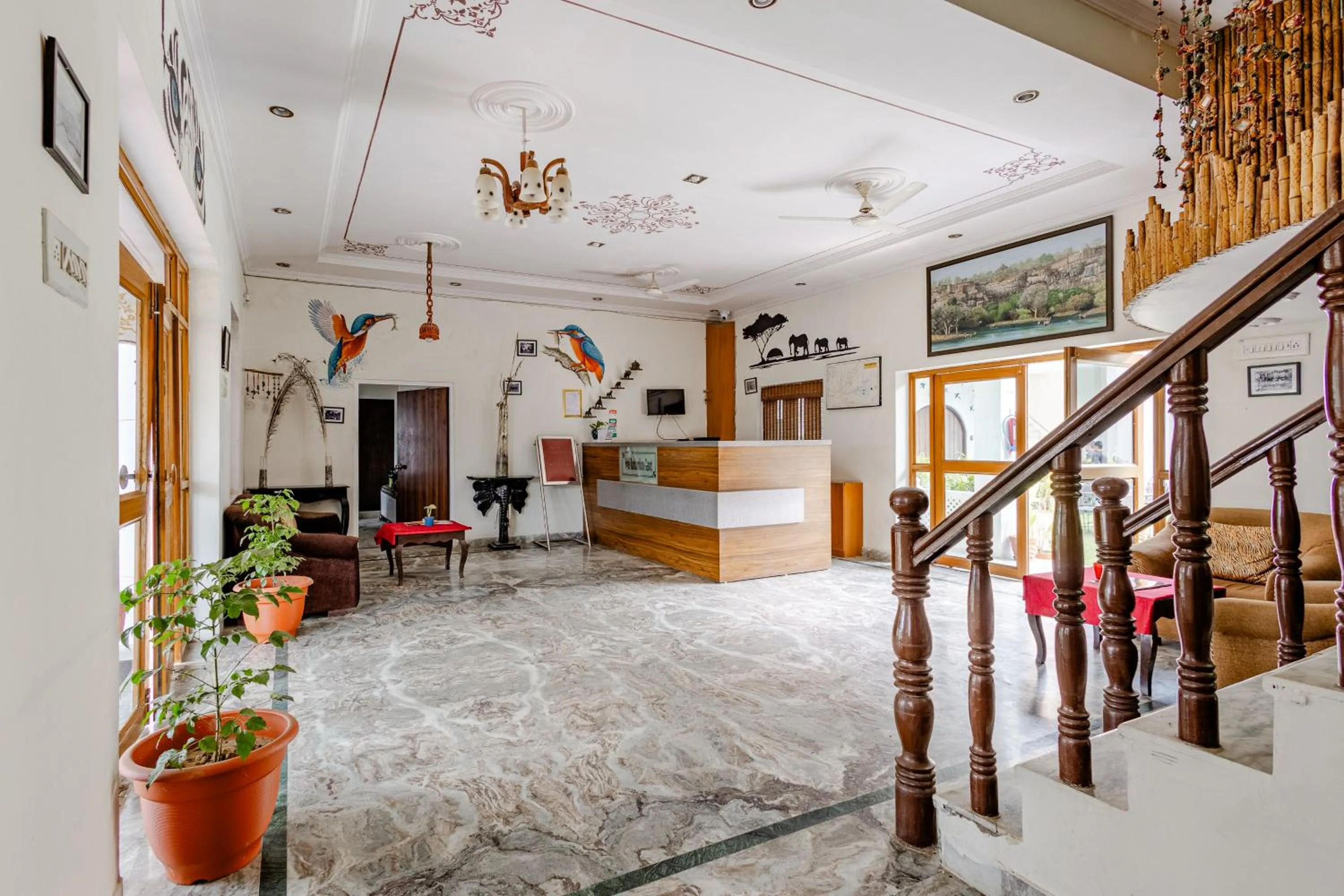 Lobby or reception in Ranthambore Resort