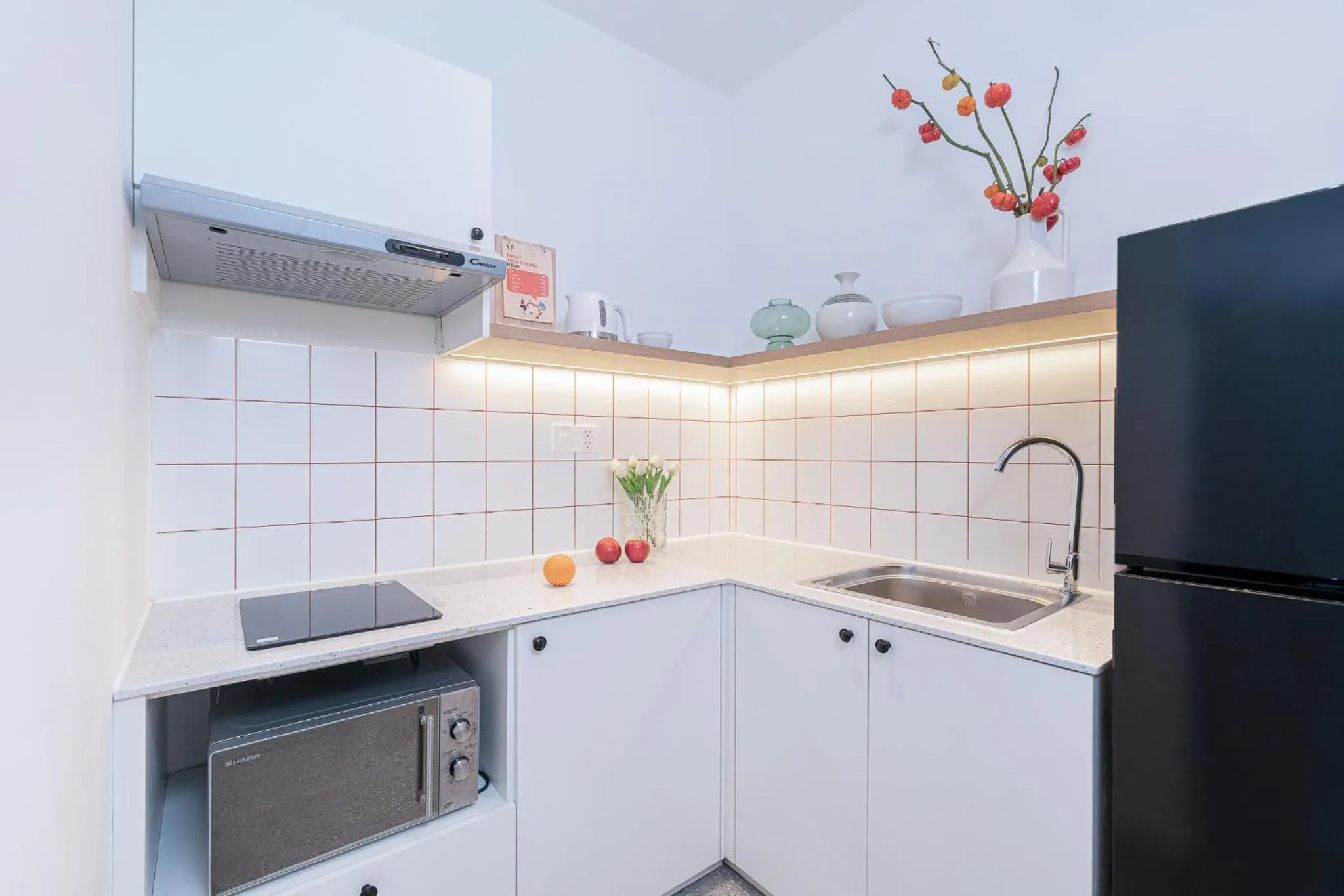 Kitchen or kitchenette in Express by M Village Điện Biên Phủ Q3