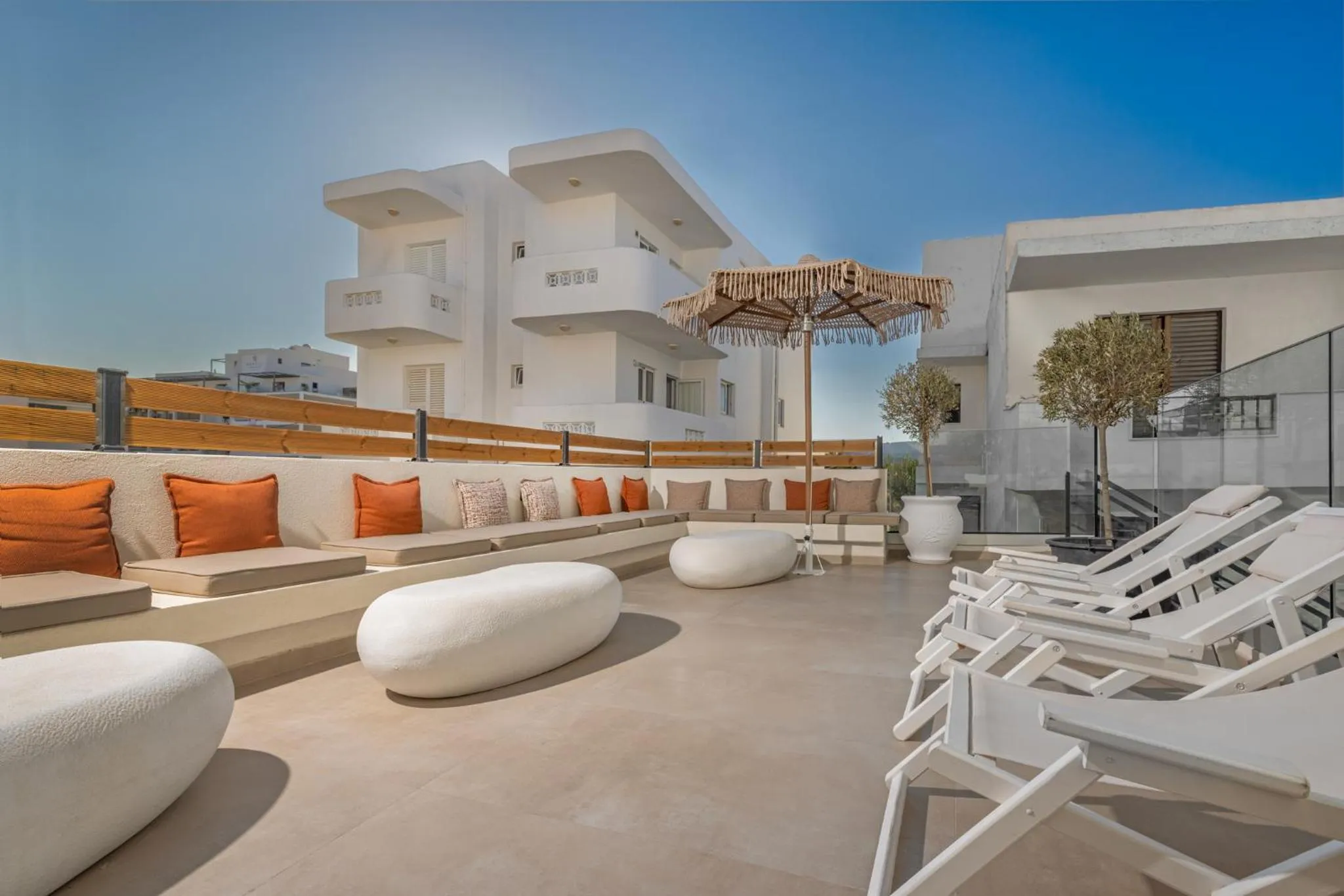 sunbed in Cabana White Boutique Hotel