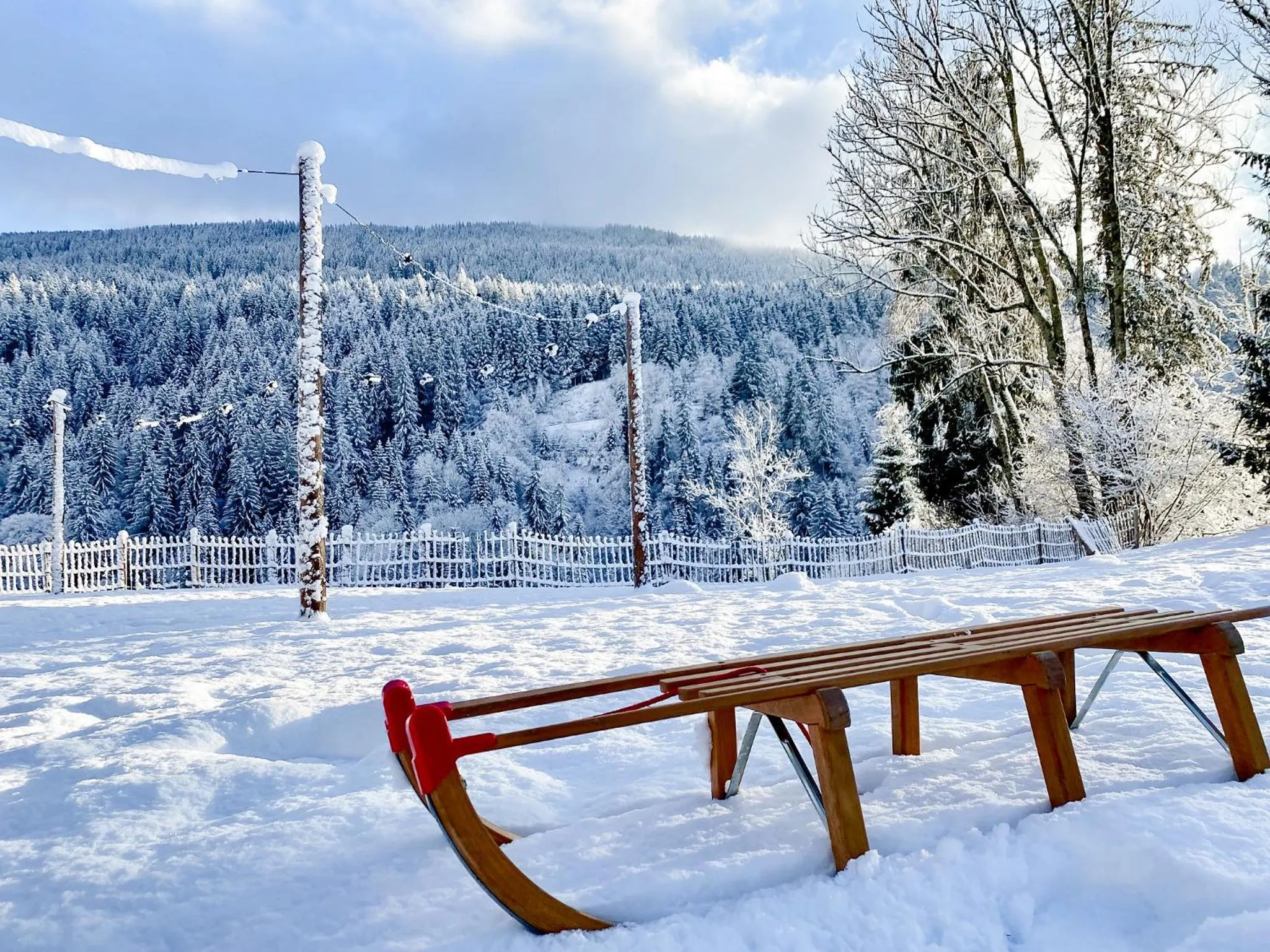 Winter in Pension Gasthof Arriach