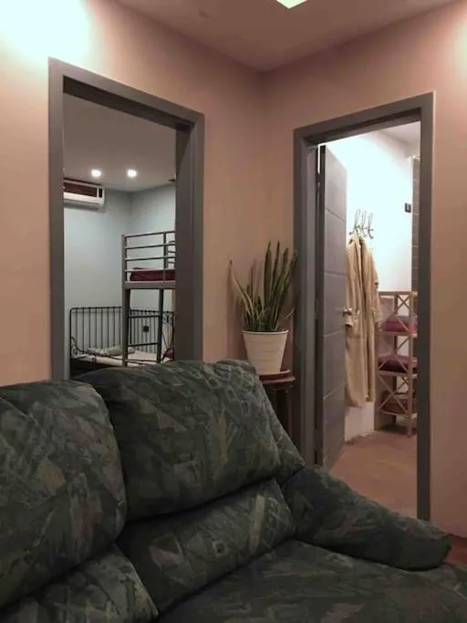 Bed in Apartment on a rooftop in Downtown, Cairo