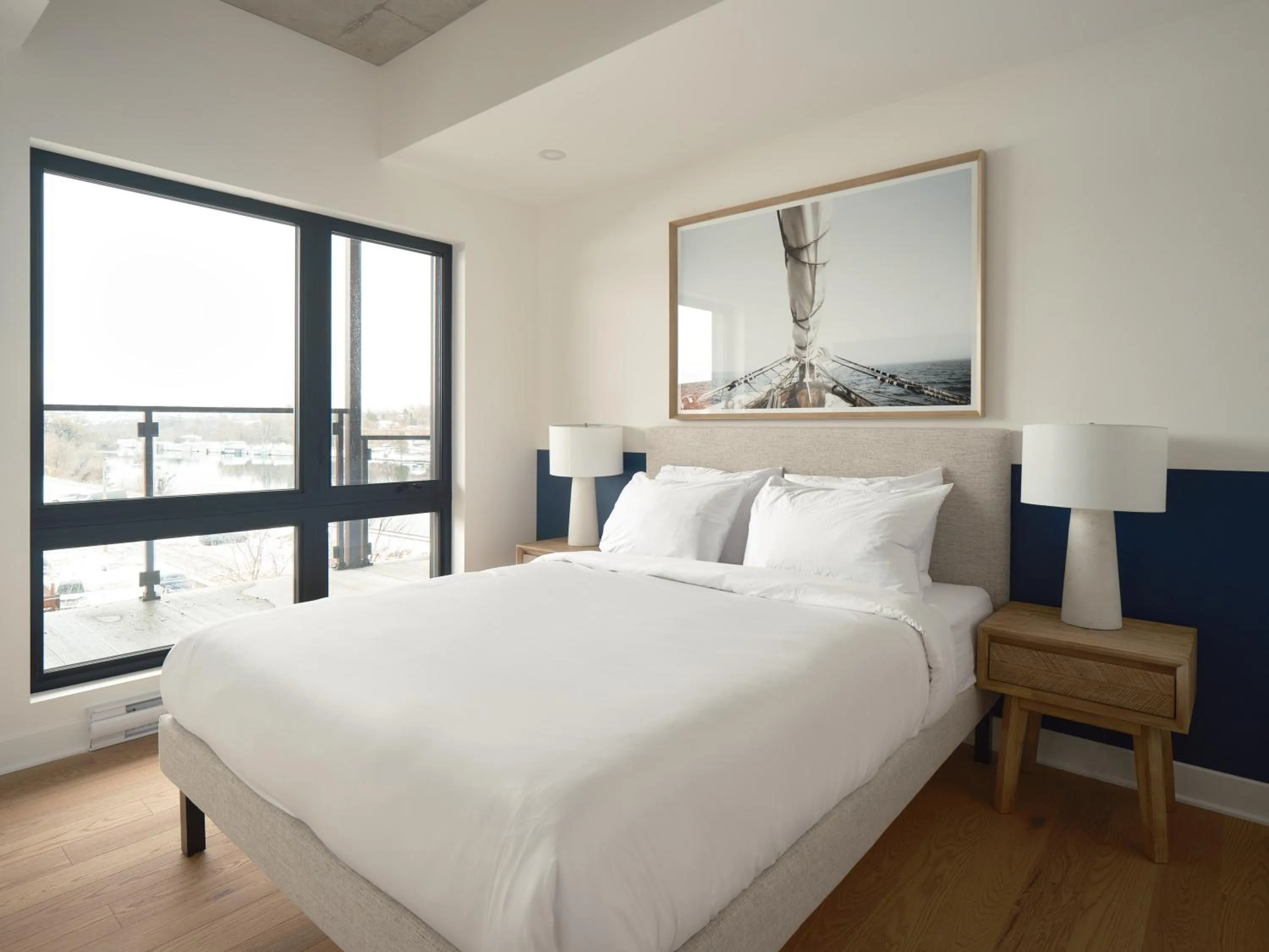 Bedroom, Bed in Hôtel Expérience - Quartier Des Marinas